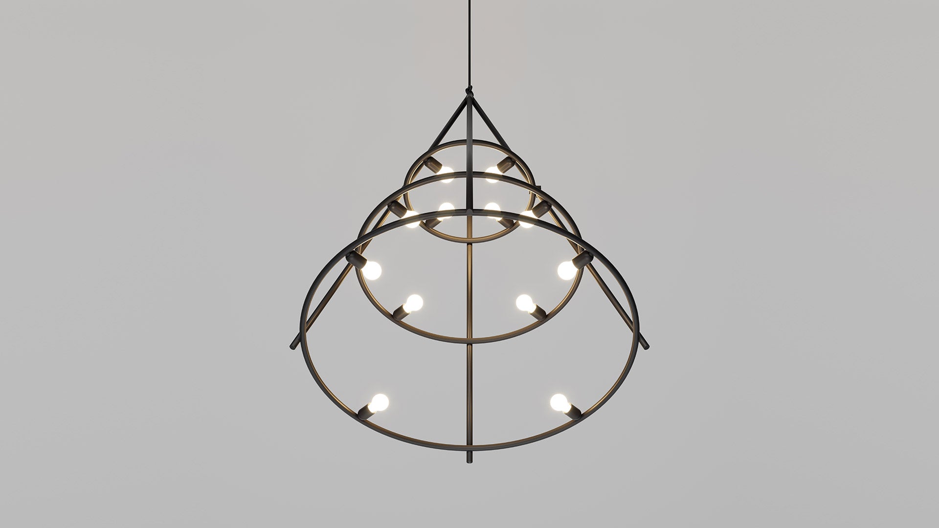 EL PORÍS Black Pendant Lamp