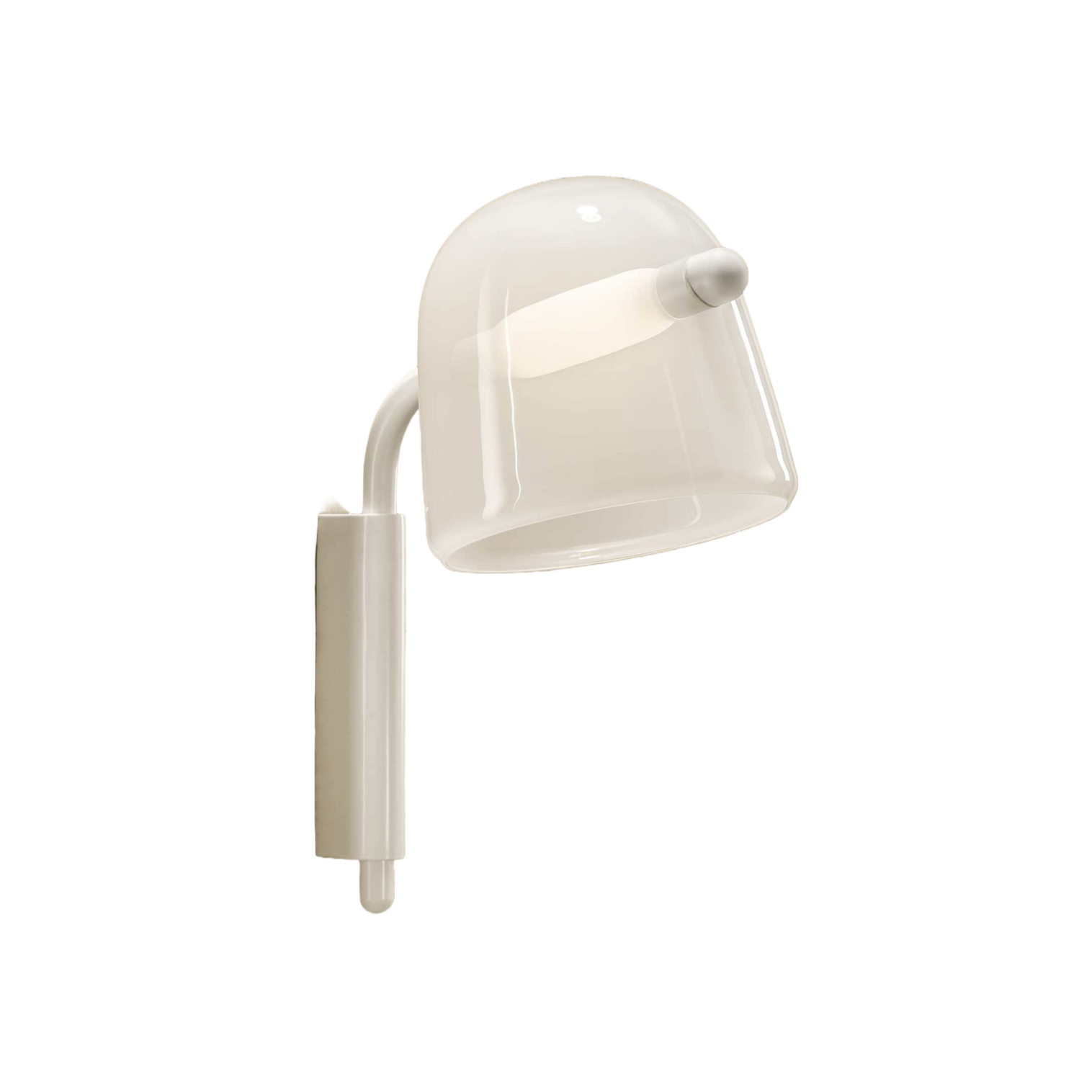 Wall lamp is a white base