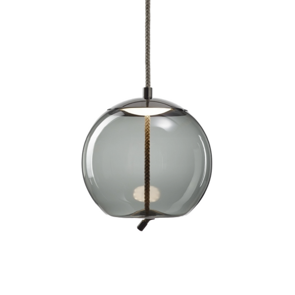 Knot Small hanging lamp - glass sphere