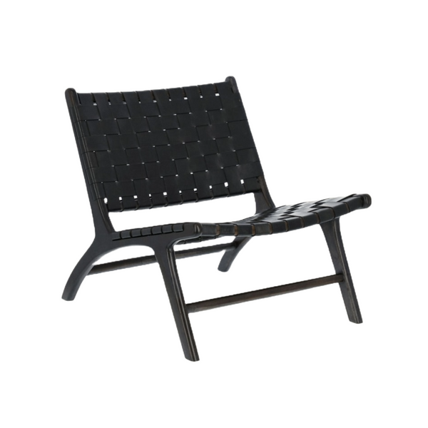 Calixt armchair black leather