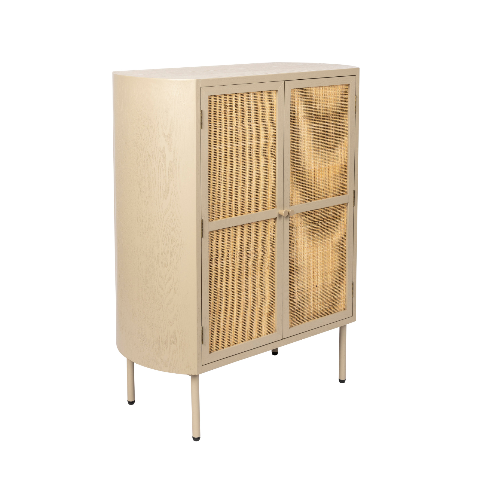 Amaya chest of beige with rattan