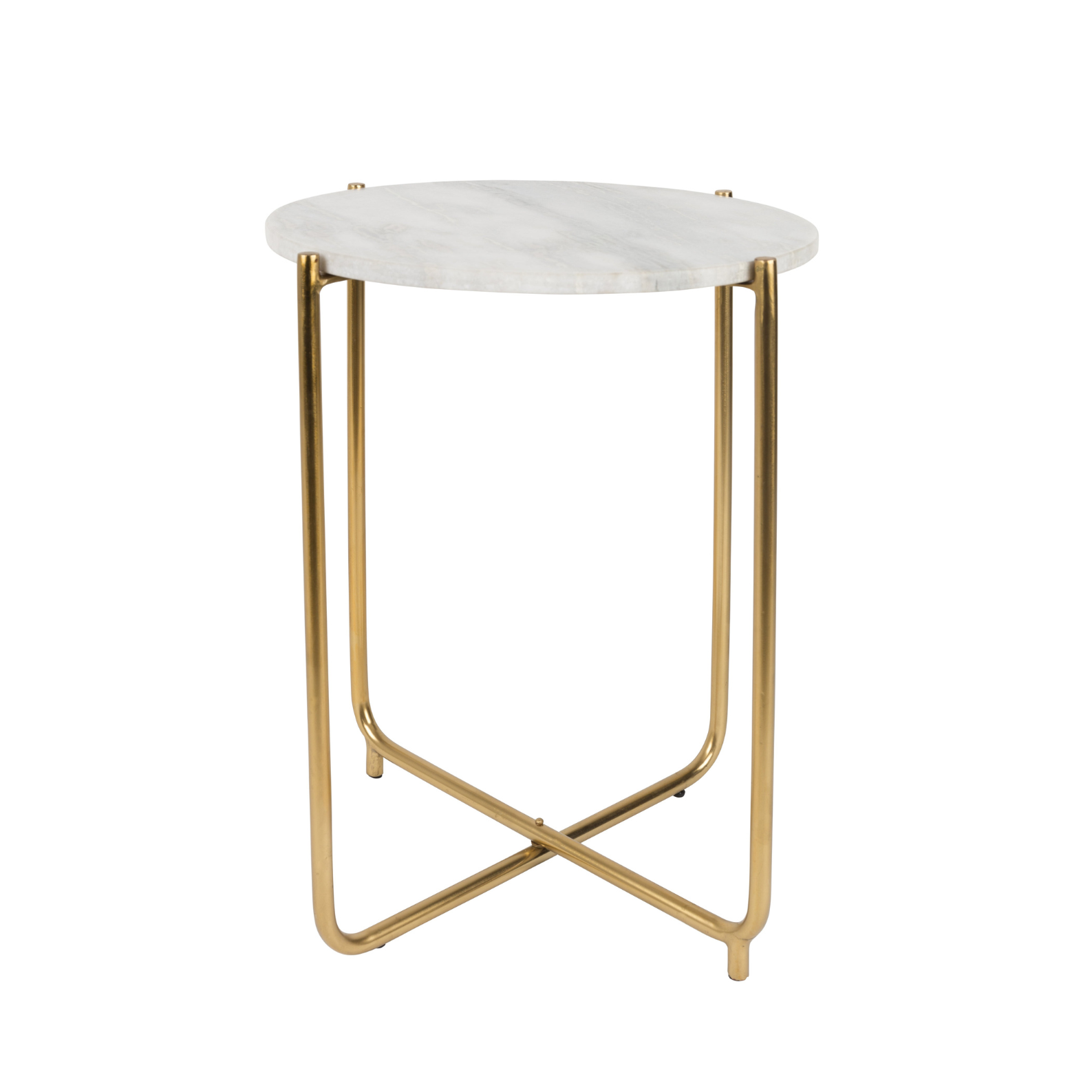 Timpa table, white marble with golden