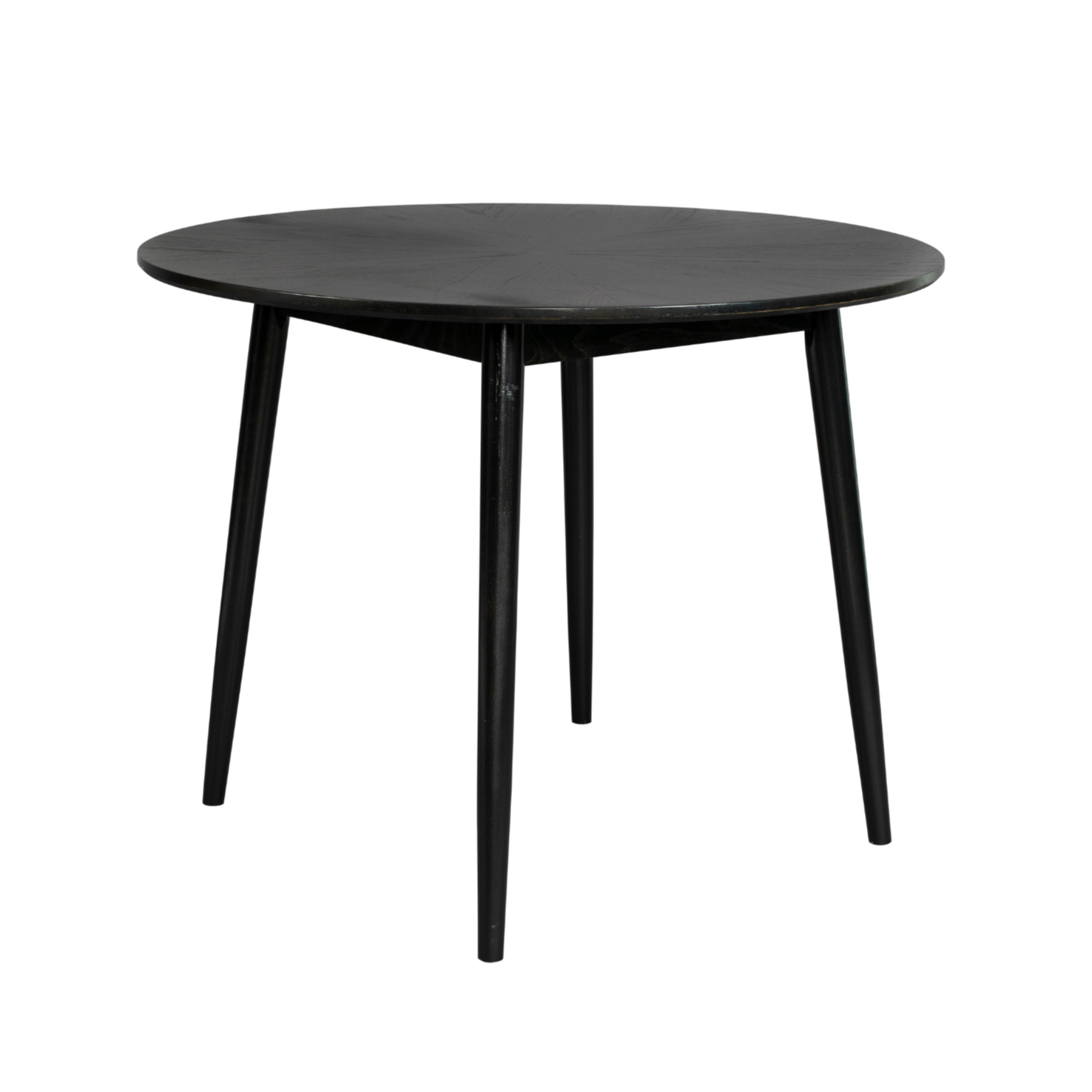 Fabio round table black oak veneer