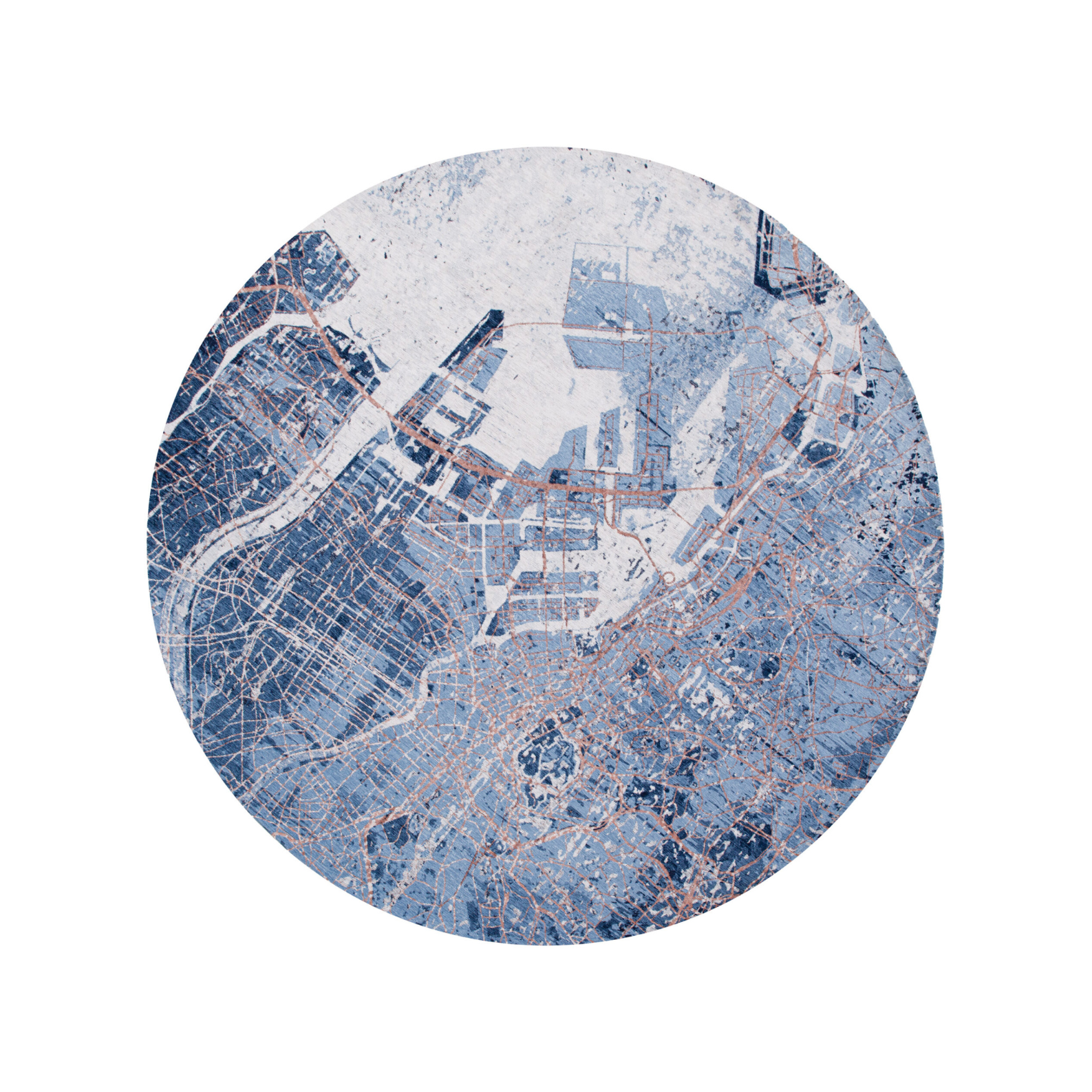 CITIES TOKYO CONDUCTIVE blue rug blue