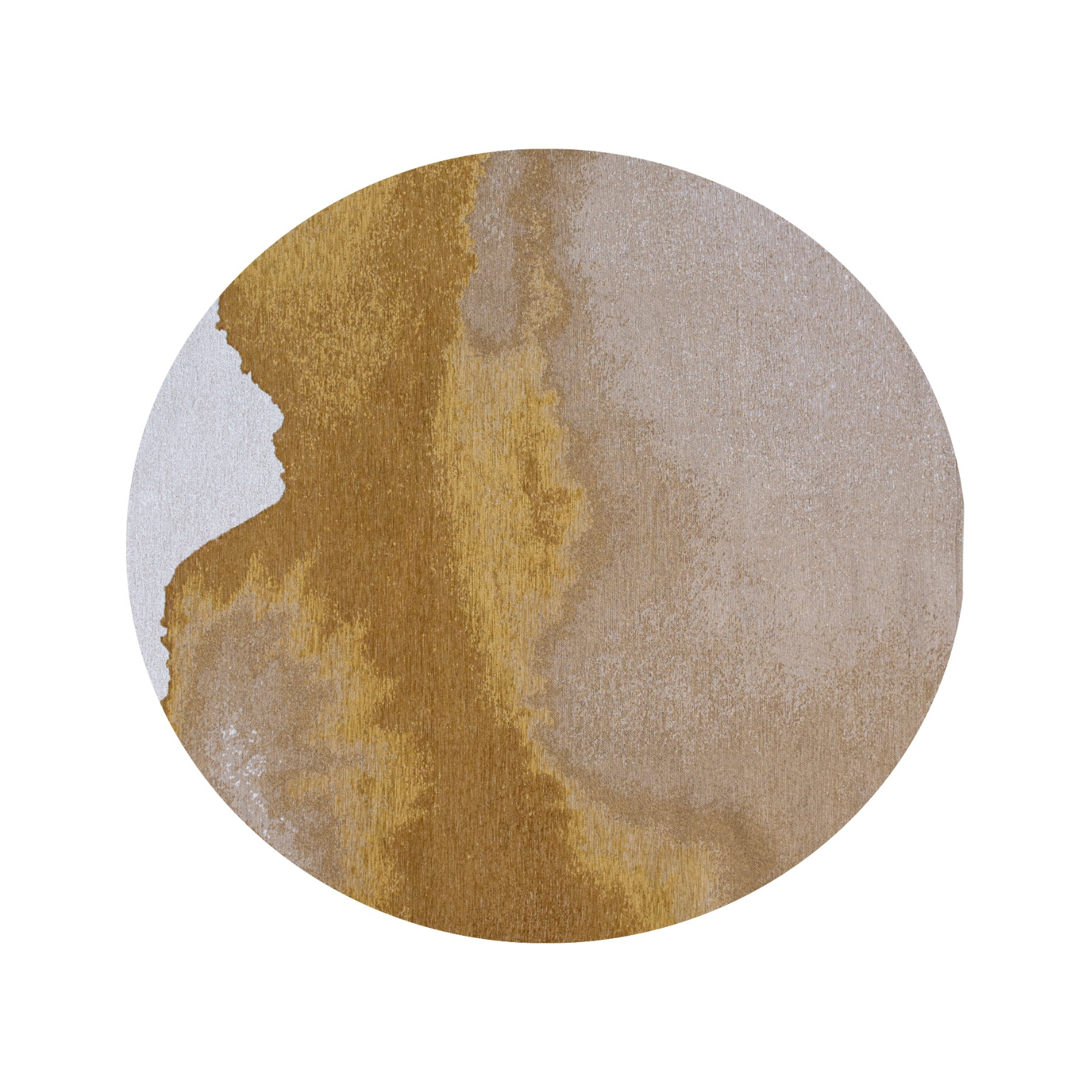 Round rug Lagoon Sunset Yellow