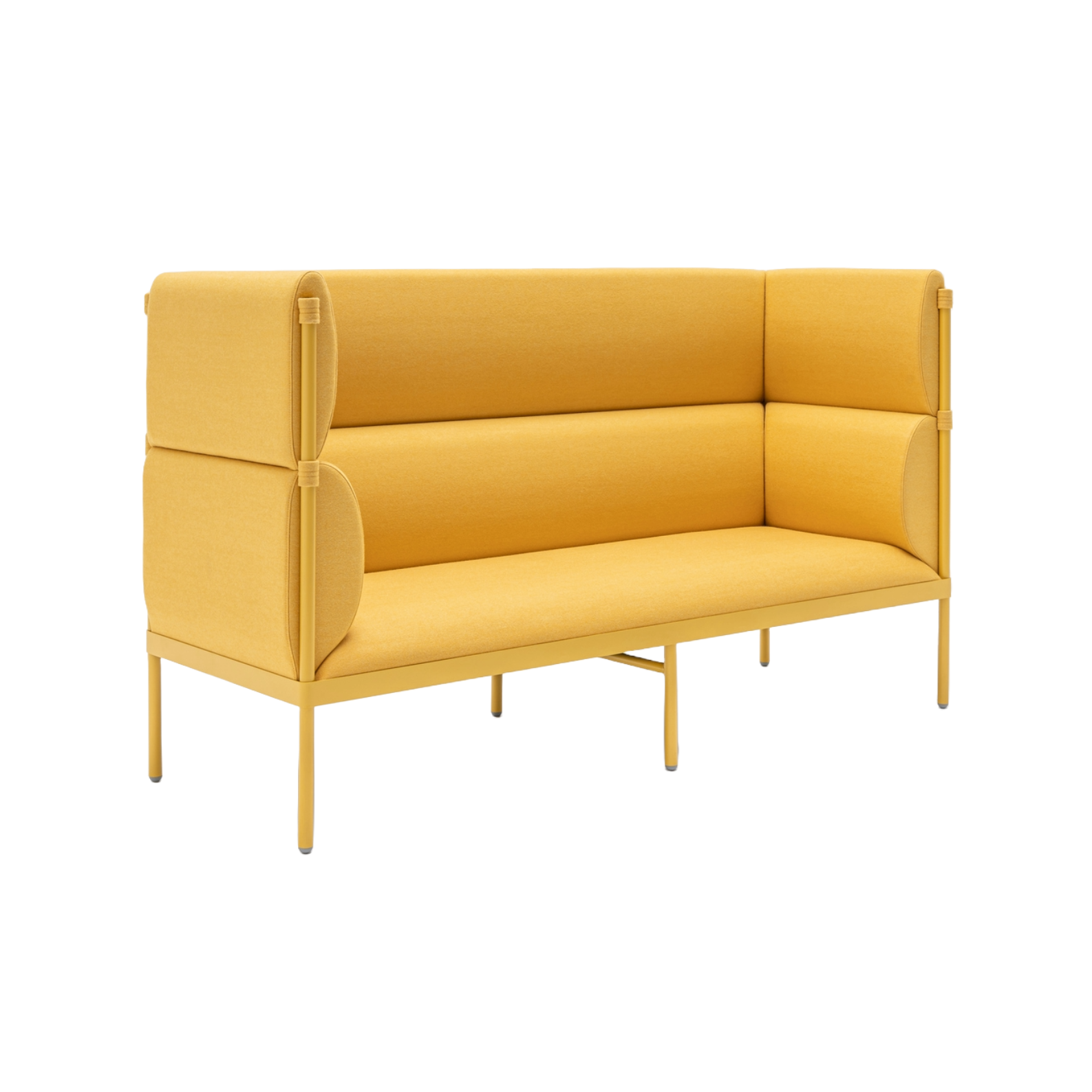 3-seater high-person upholstered sofa