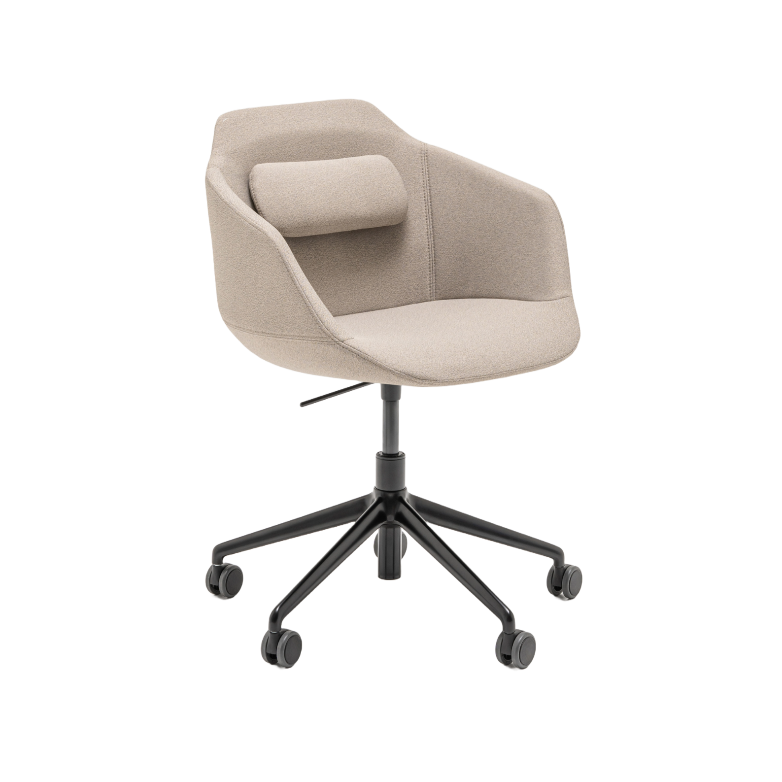 Ultra chair adjustable base with wheels for hard surface