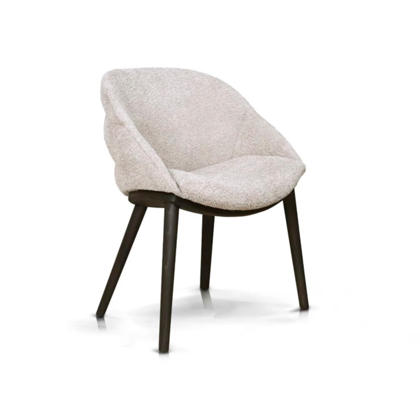 AMA upholstered chair with a wooden base