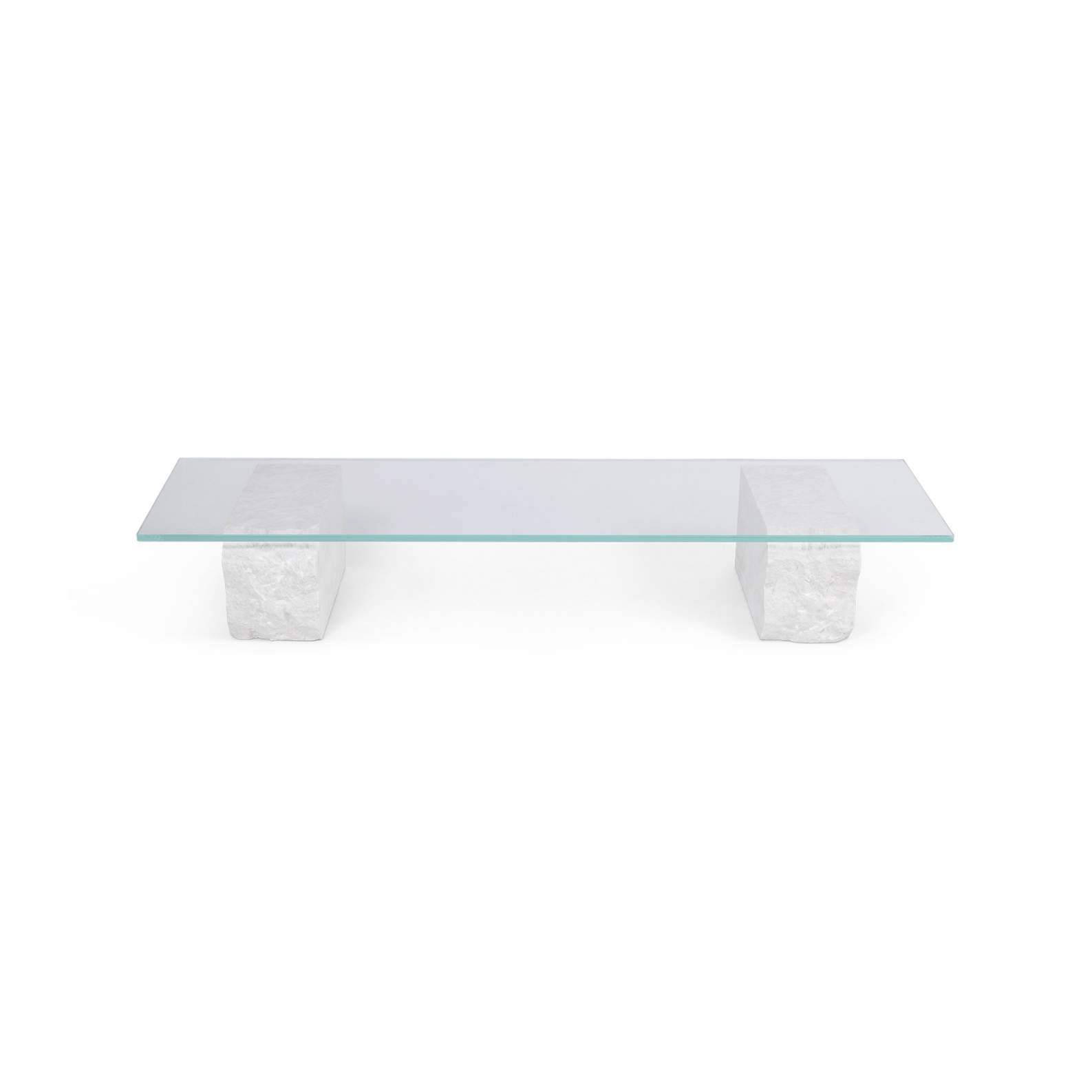 Mineral coffee table white marble