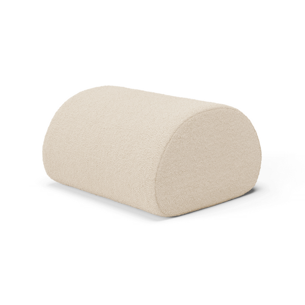 Outdoor pouf Roula broken white