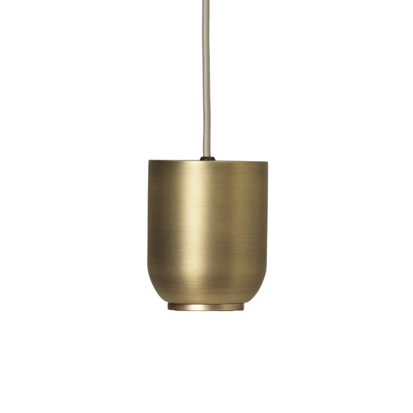 Bell hanging lamp brass