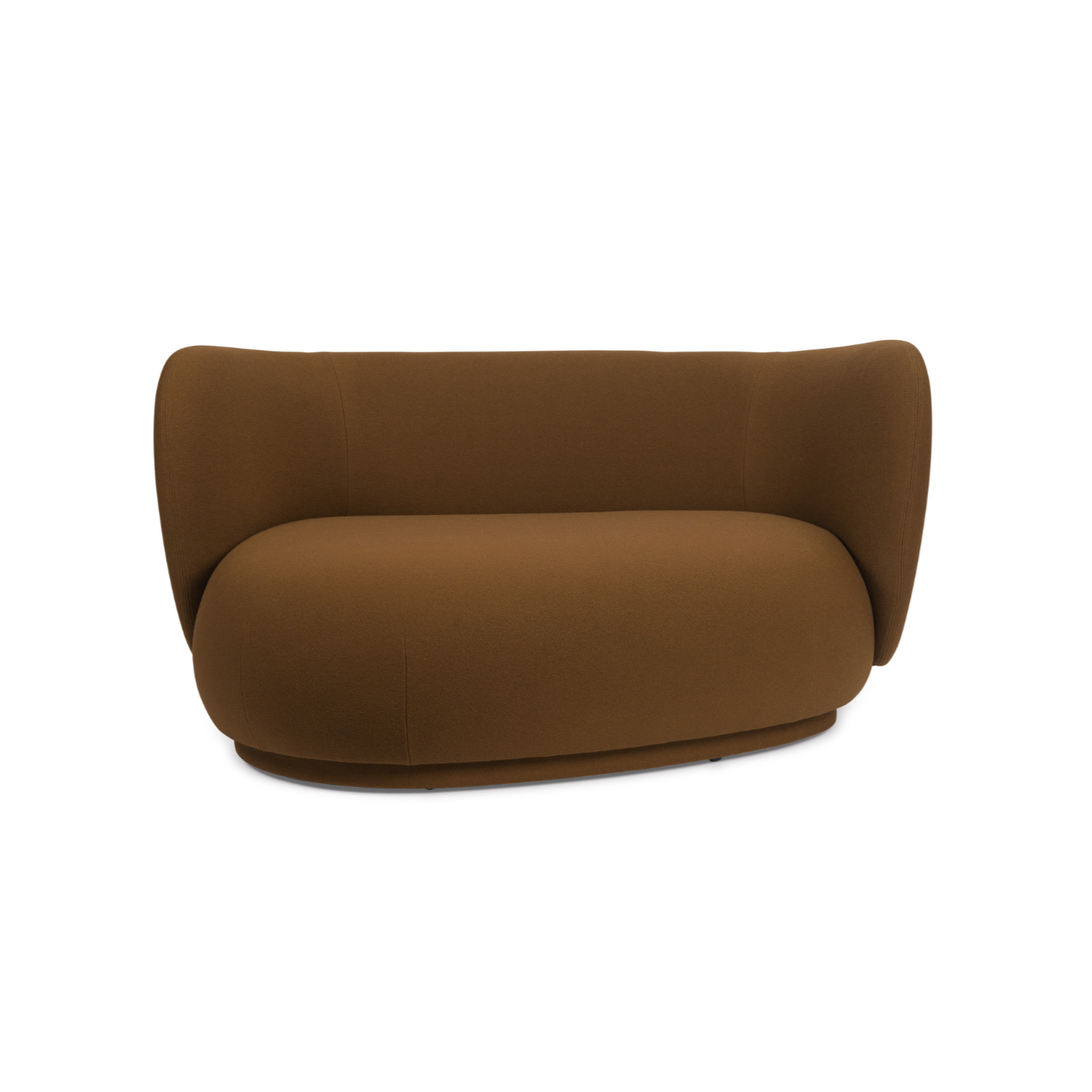 Rico curve left sofa sofa caramel tonus