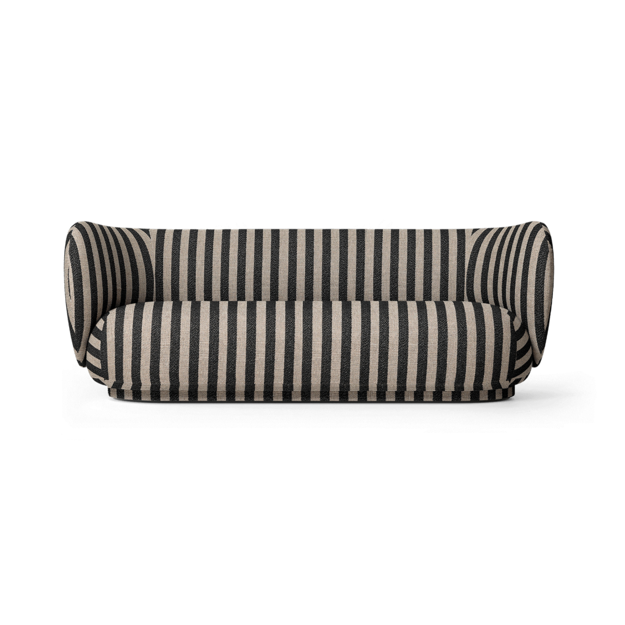 Rico Louisiana black and white sofa