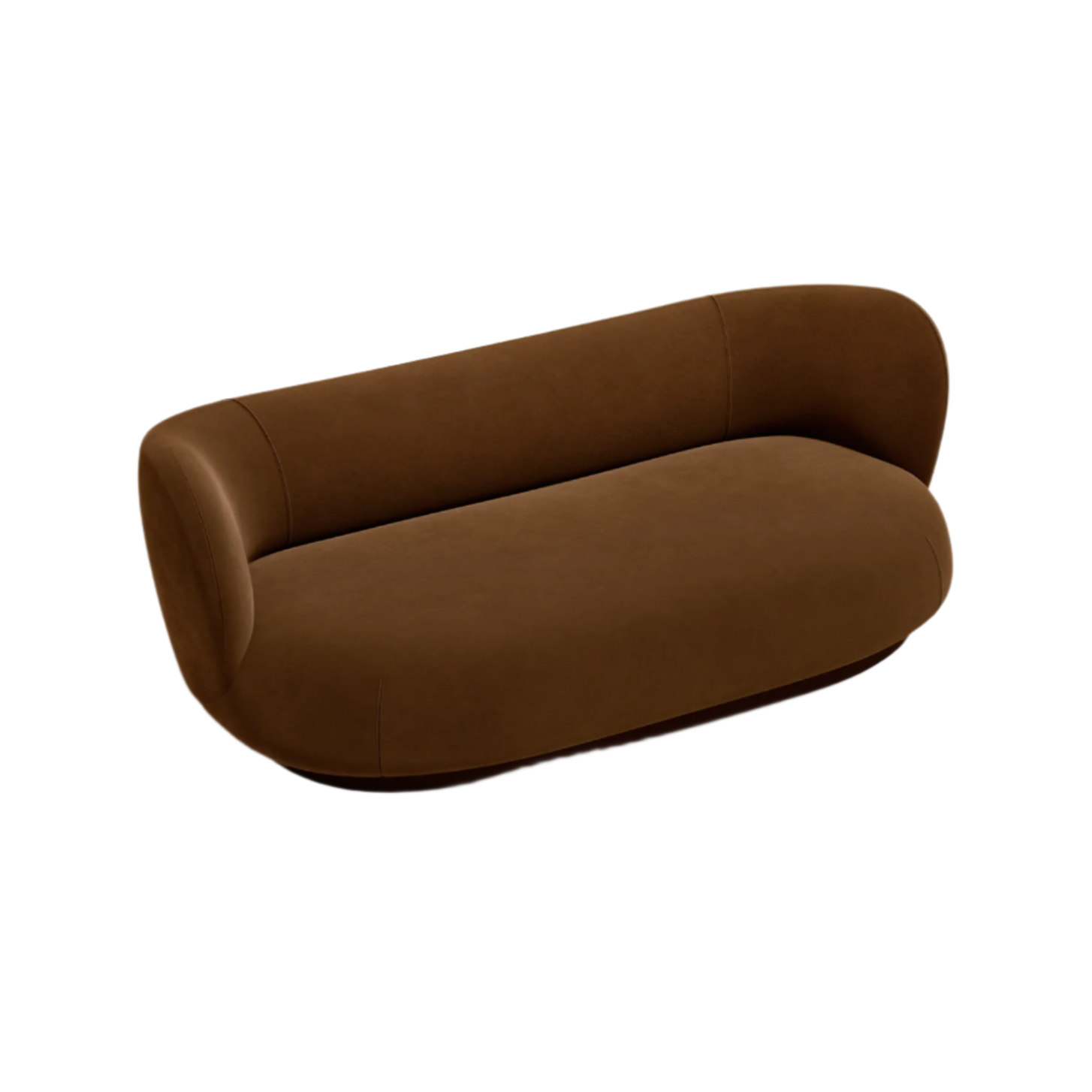 Rico lounge rich velvet sofa brown