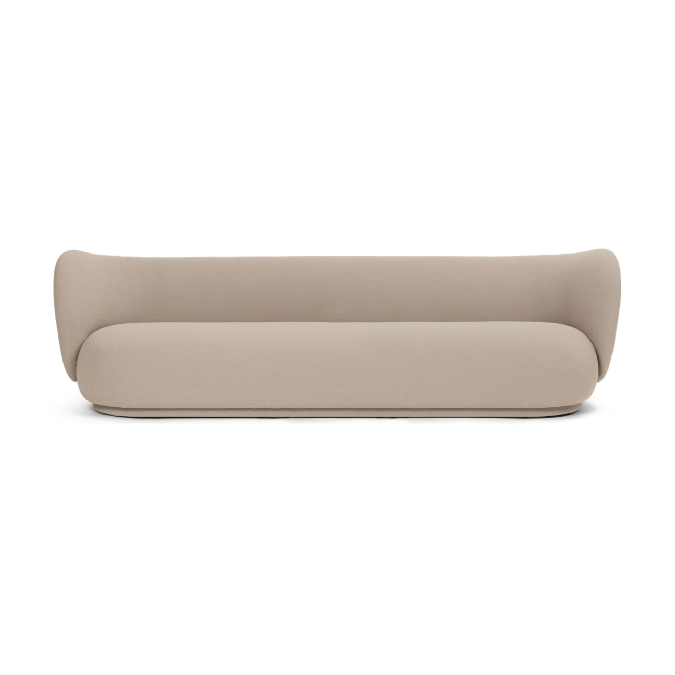 Rico grain 4-person sofa beige