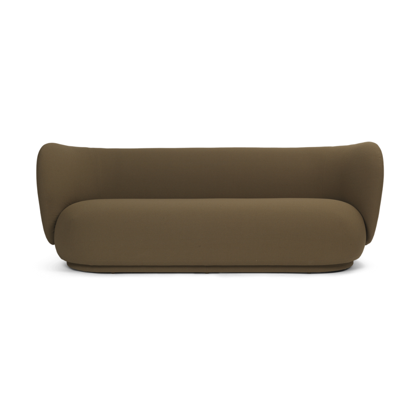 3-seater sofo rico grain olive caramel