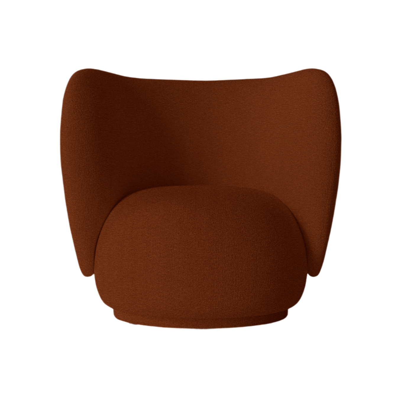 Rico lounge armchair brown rusty tonus