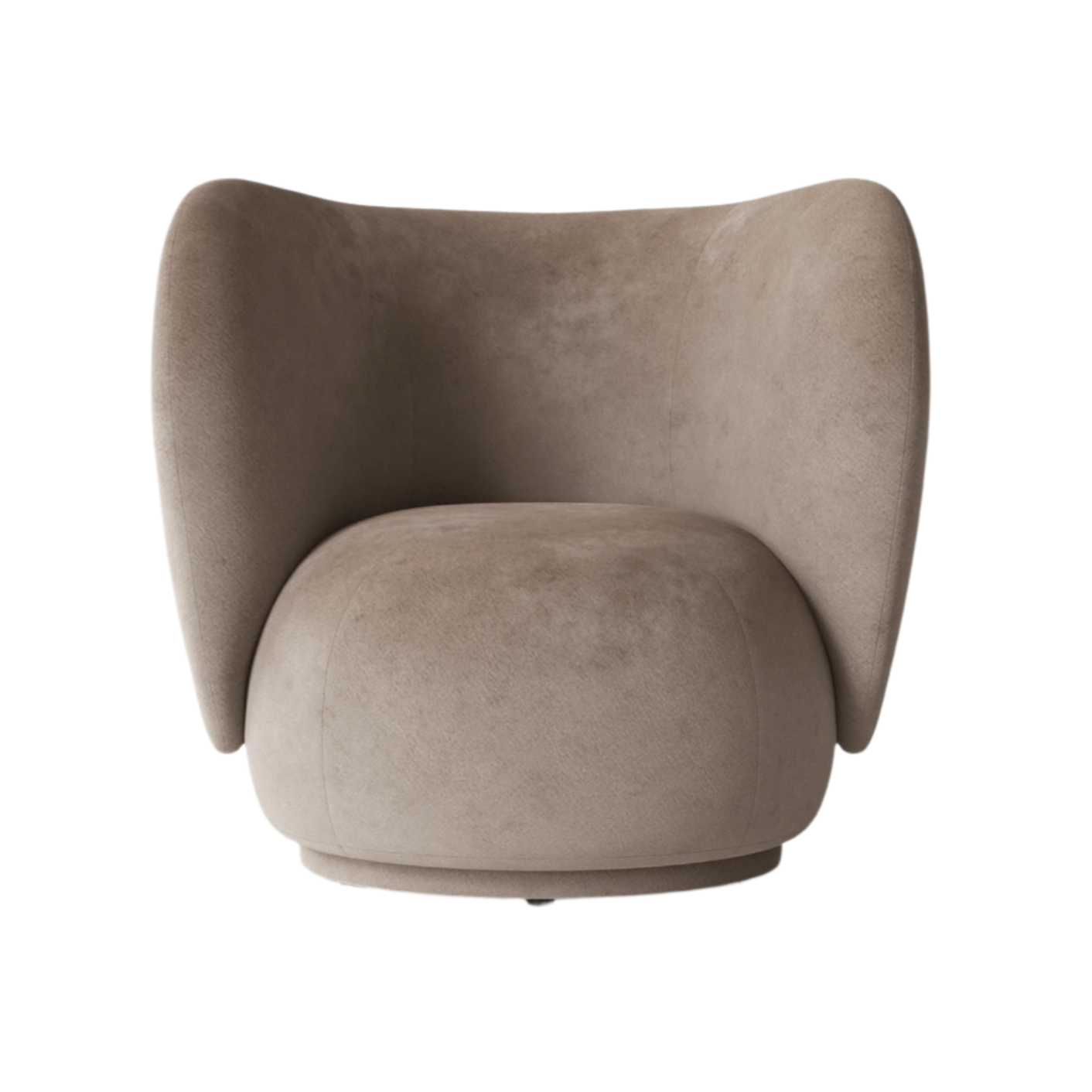 Rico Lounge Faded Velvet Rotable Armchair