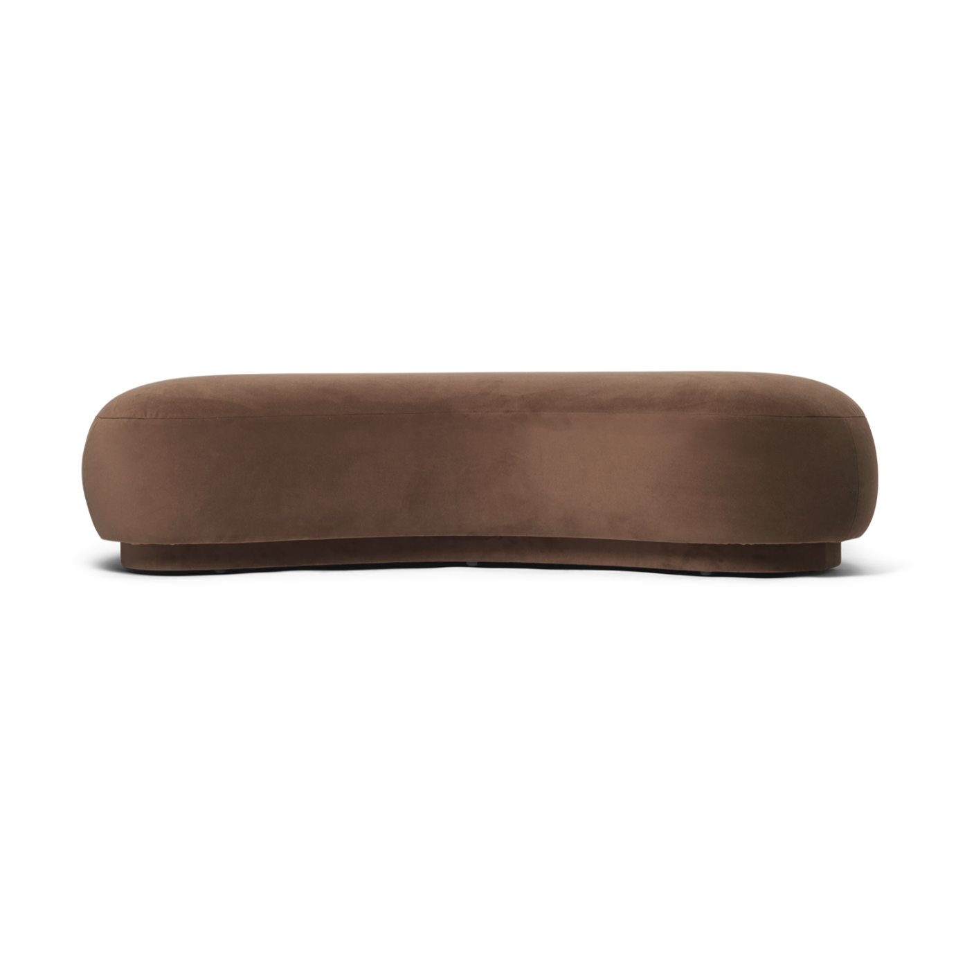 Ottoman Rico Lounger Rich Velvet brown