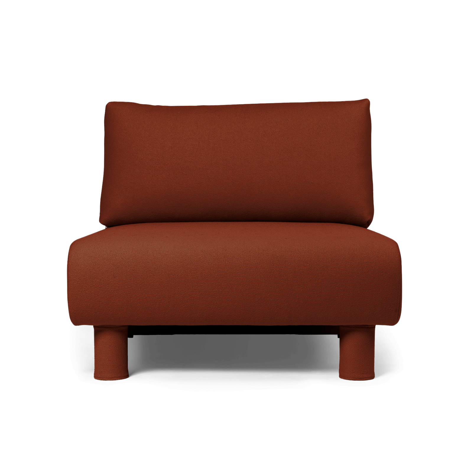 Dase modular sofa - the middle element rusty brown tonus