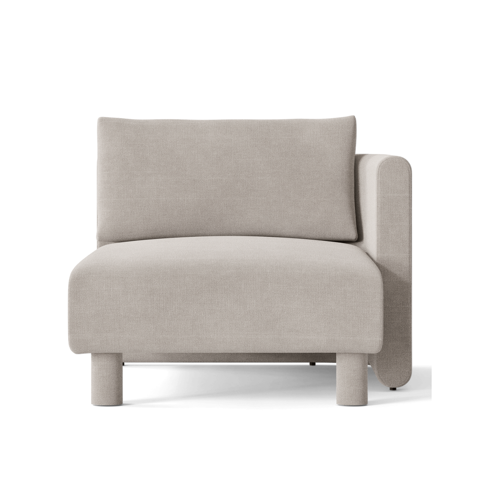 Dase modular sofa - Right -handed Cotton Linen Beige