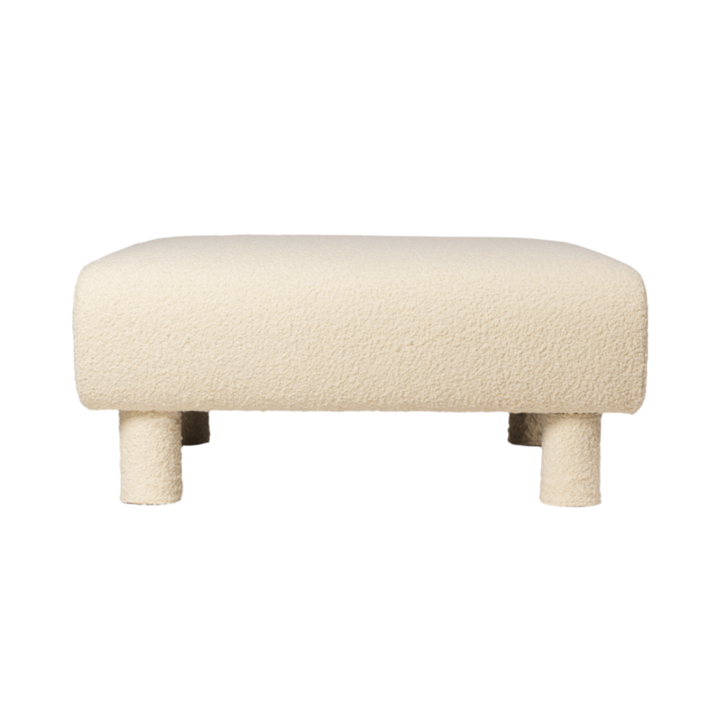 Dase modular sofa - Nordic Bouclé pouf broken white