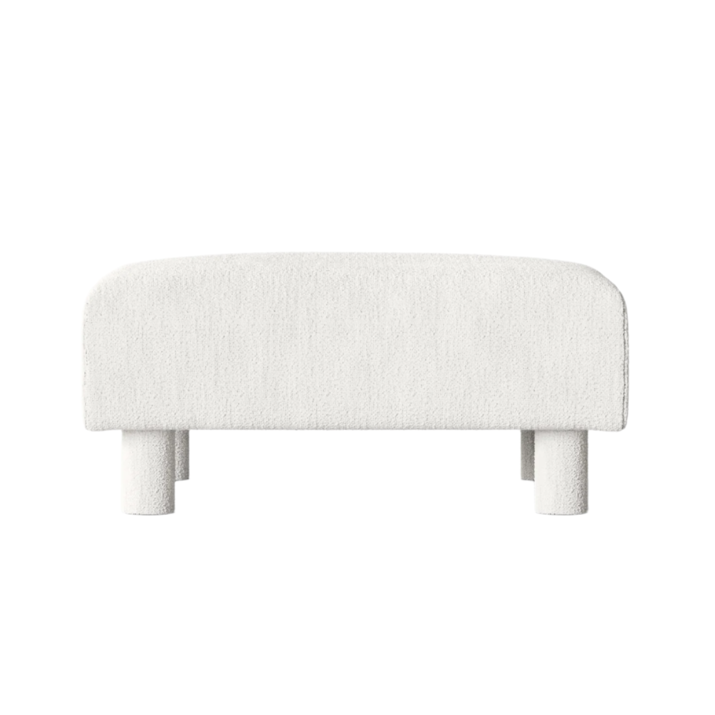 Dase modular sofa - pouf bouclé broken white