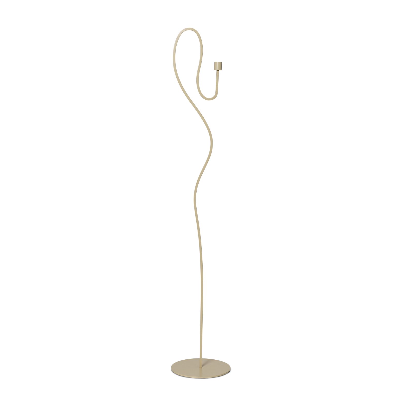 Valse beige floor candlestick