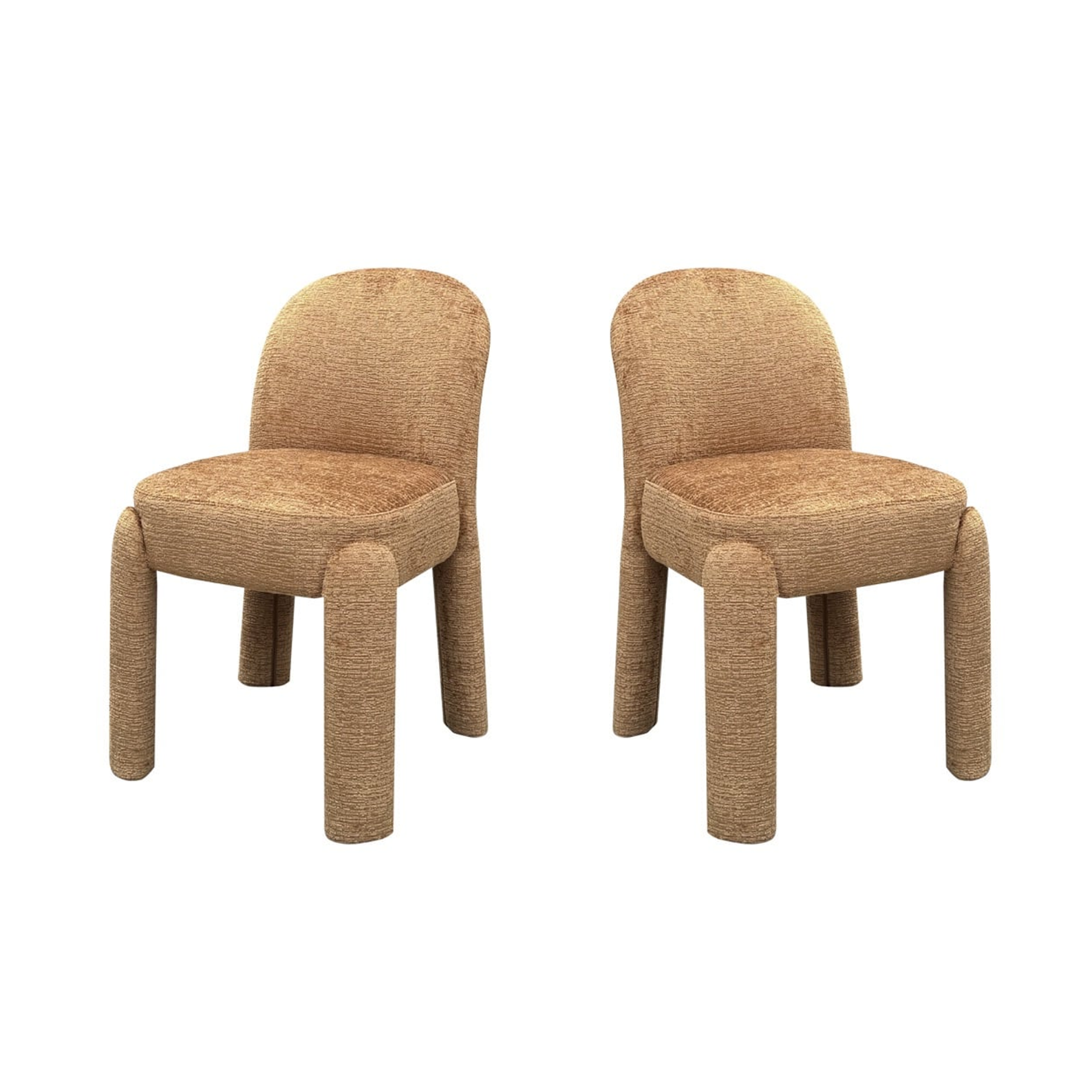 Brandi brown upholstered chairs set