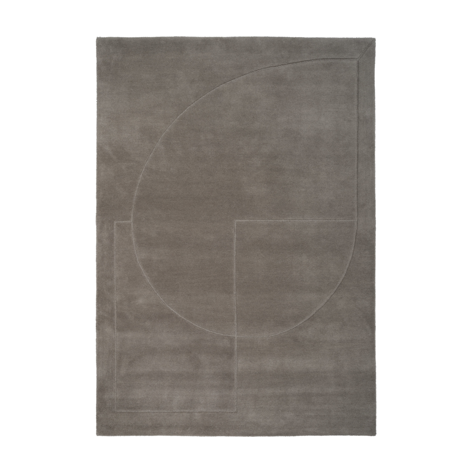 Lineal rug poem gray