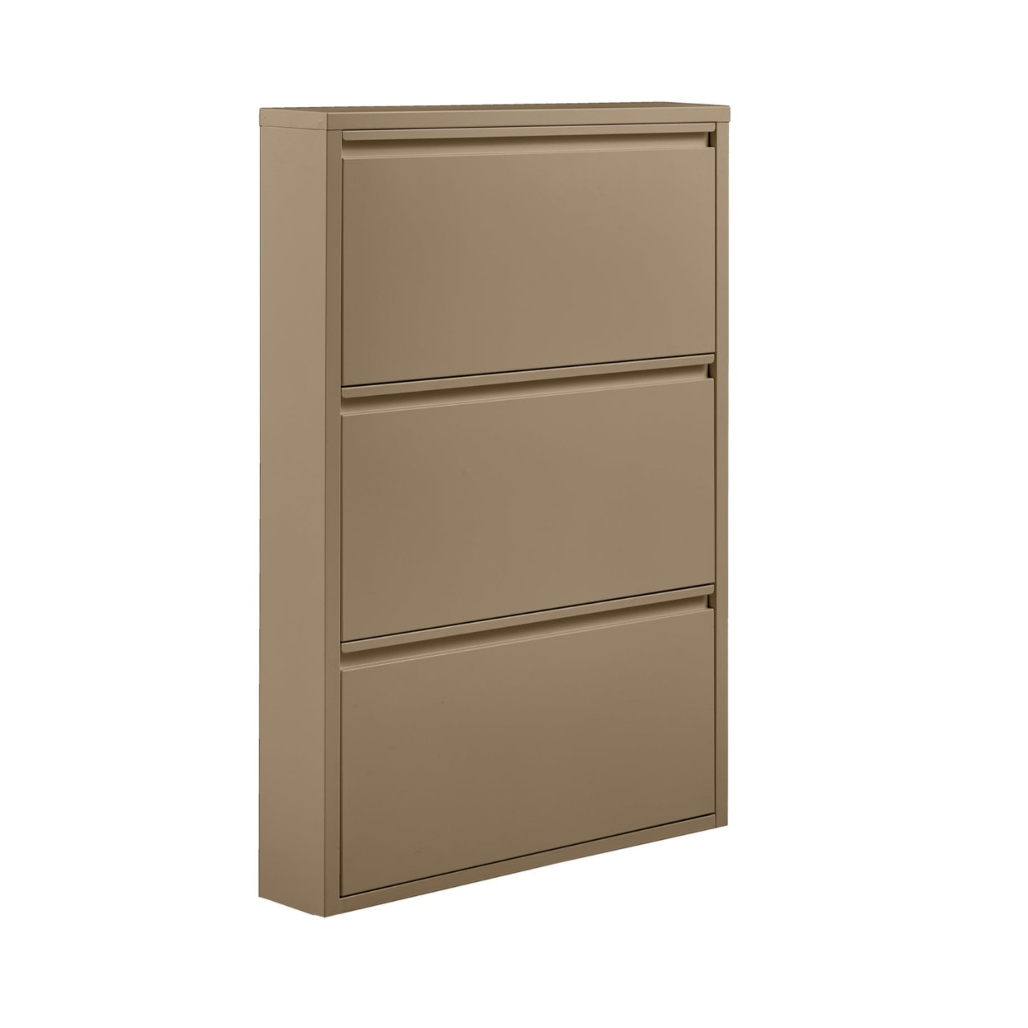 SABINE 3-COMPARTENT SHOE CABINET METAL SAND