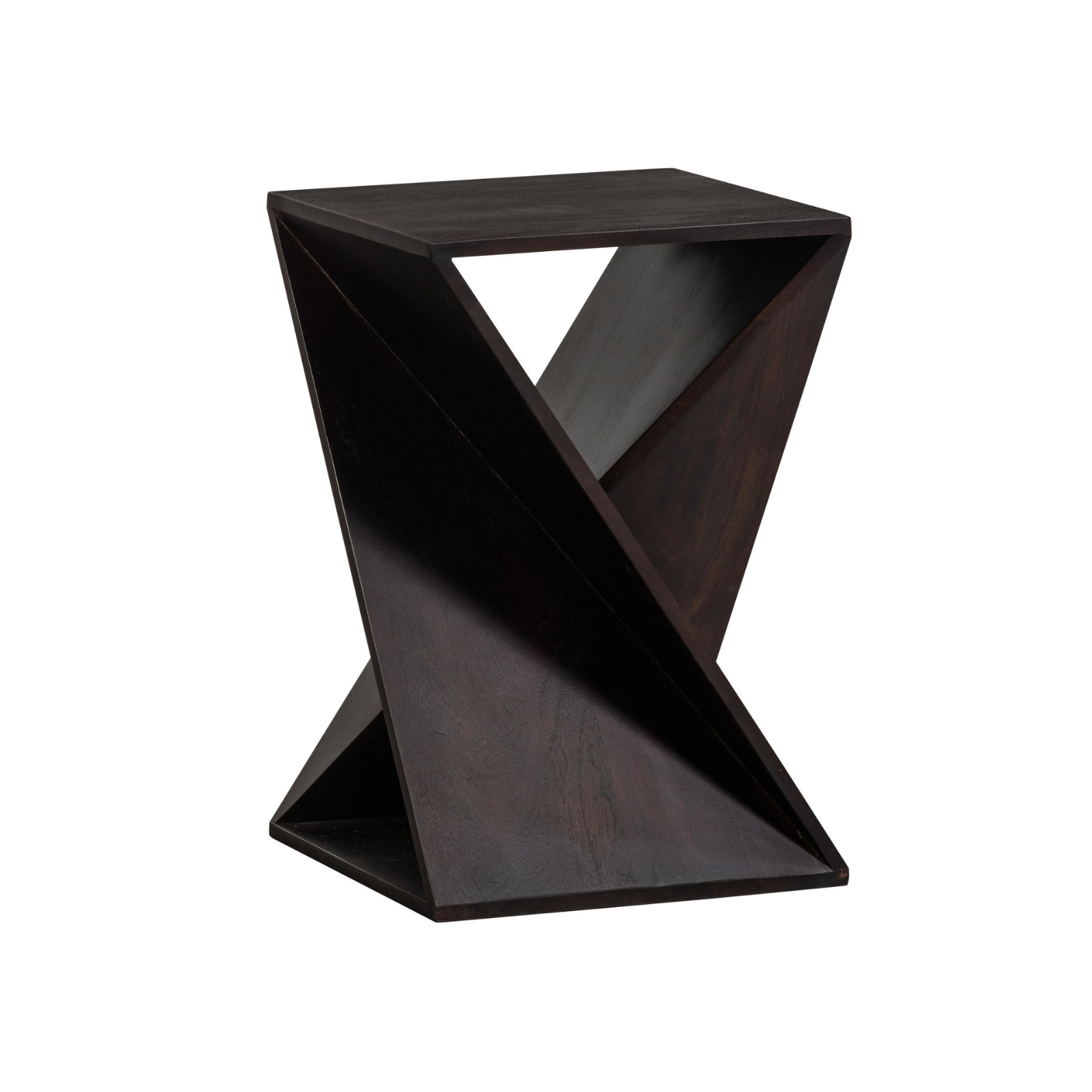 Ikem Side Table Acacia Dark Brown