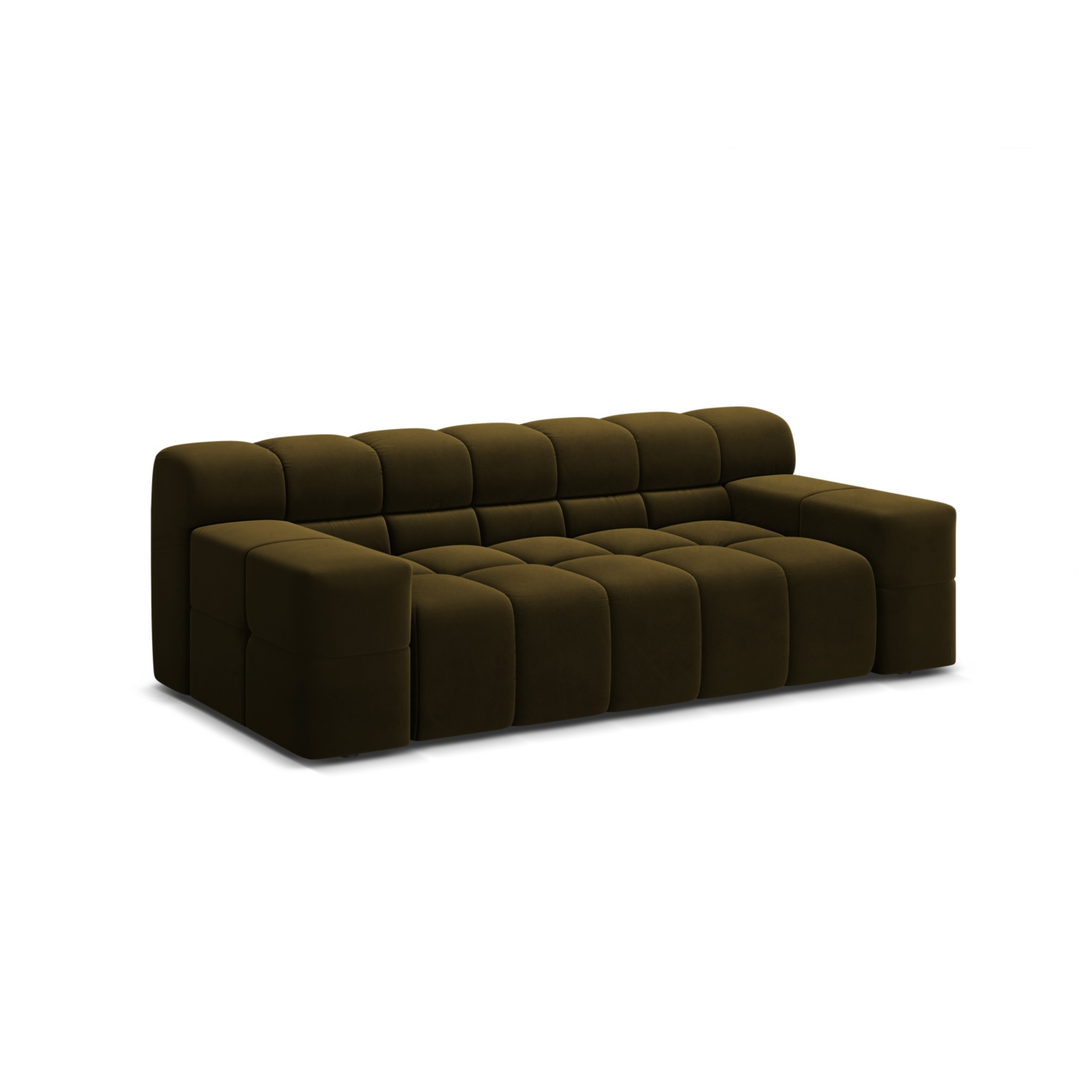 Sofa aus Samt 2-sitzig AGAVE grün