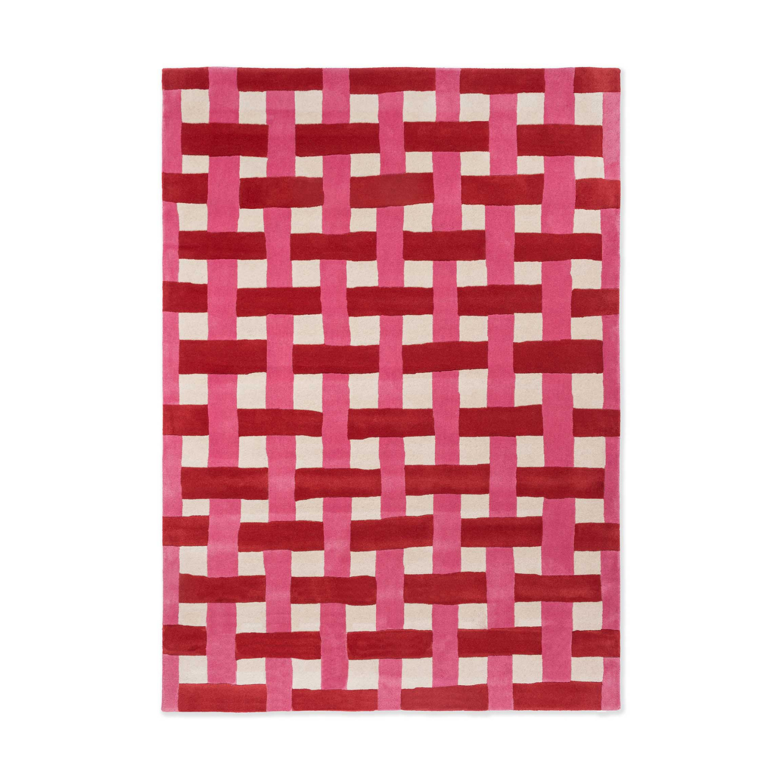 Dywan BASKETWEAVE CORAL ROSE czerwono-różowy