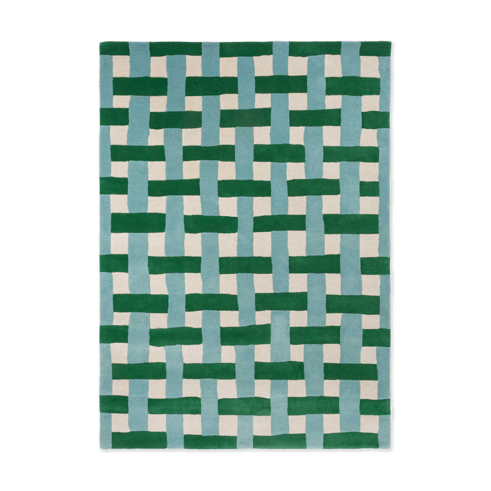 Dywan BASKETWEAVE EMERALD AQUAMARINE zielono-niebieski