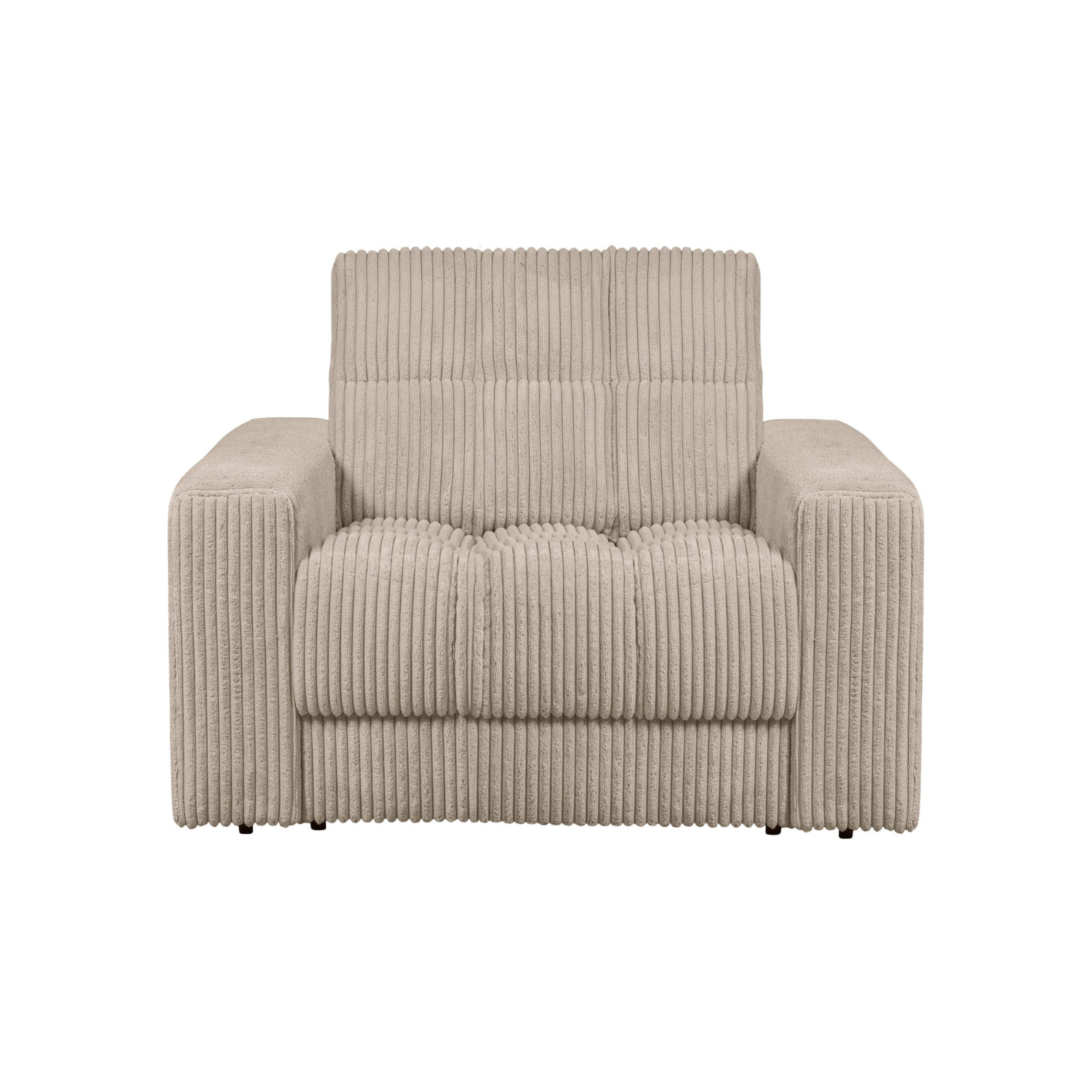 SECOND DATE beige corduroy armchair