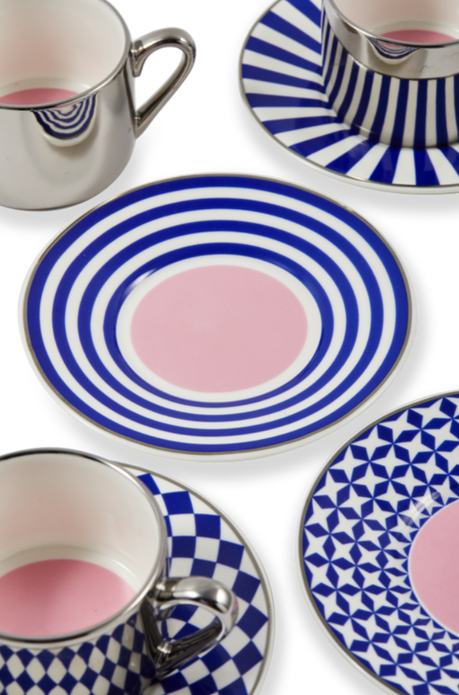 AUNTY COFFEE CUPS Espressotassen-Set dunkelblau