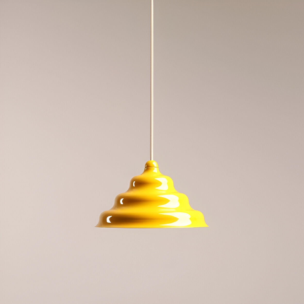 Hanging lamp yellow