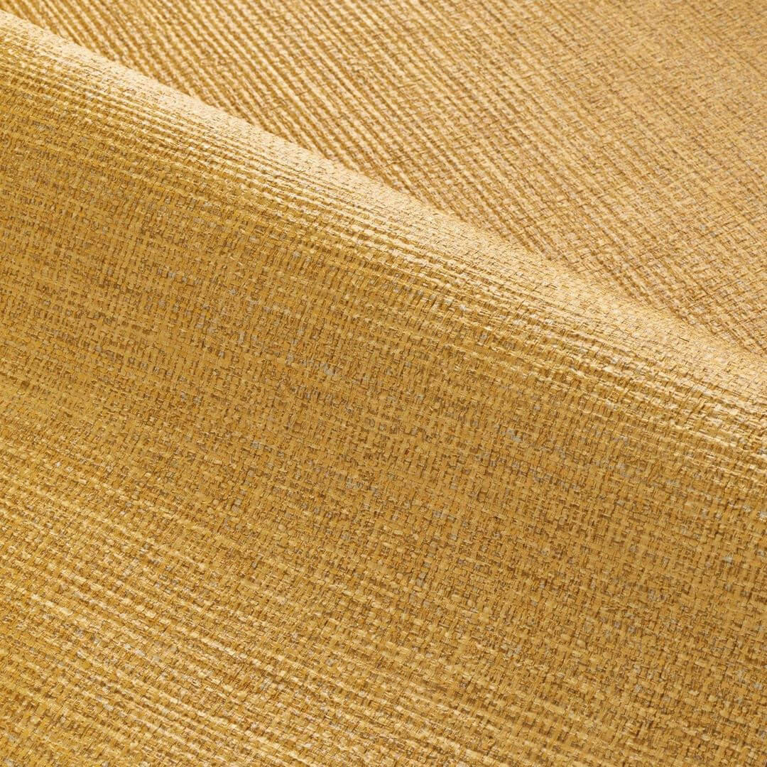 Textured wallpaper resembling canvas CARIOCA - STRAW PAILLE yellow
