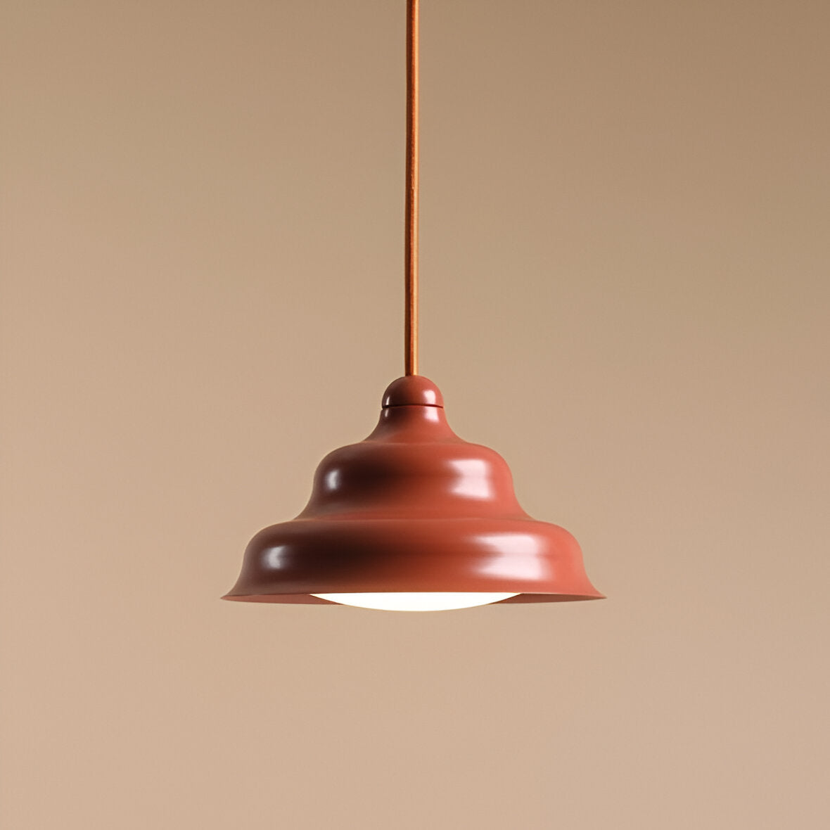 Hanging lamp brick wave