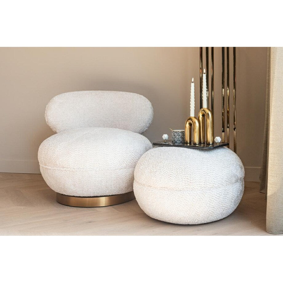 JACE Cream Pouf