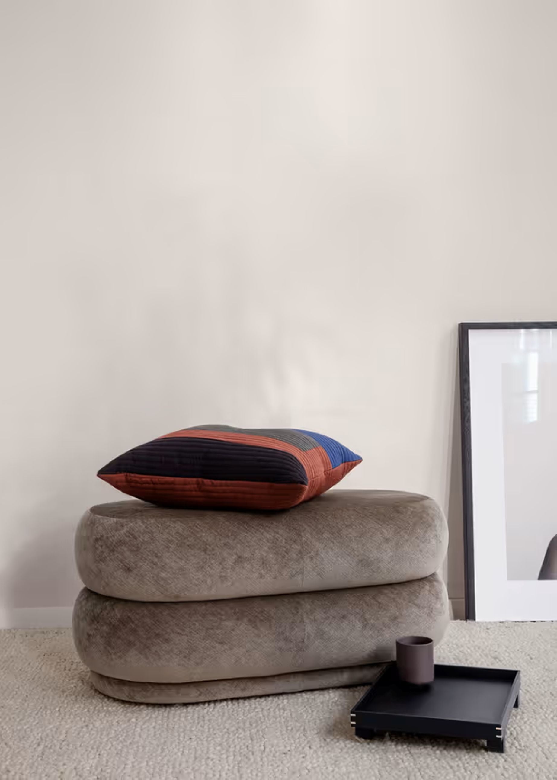 Pouf OVAL beige 