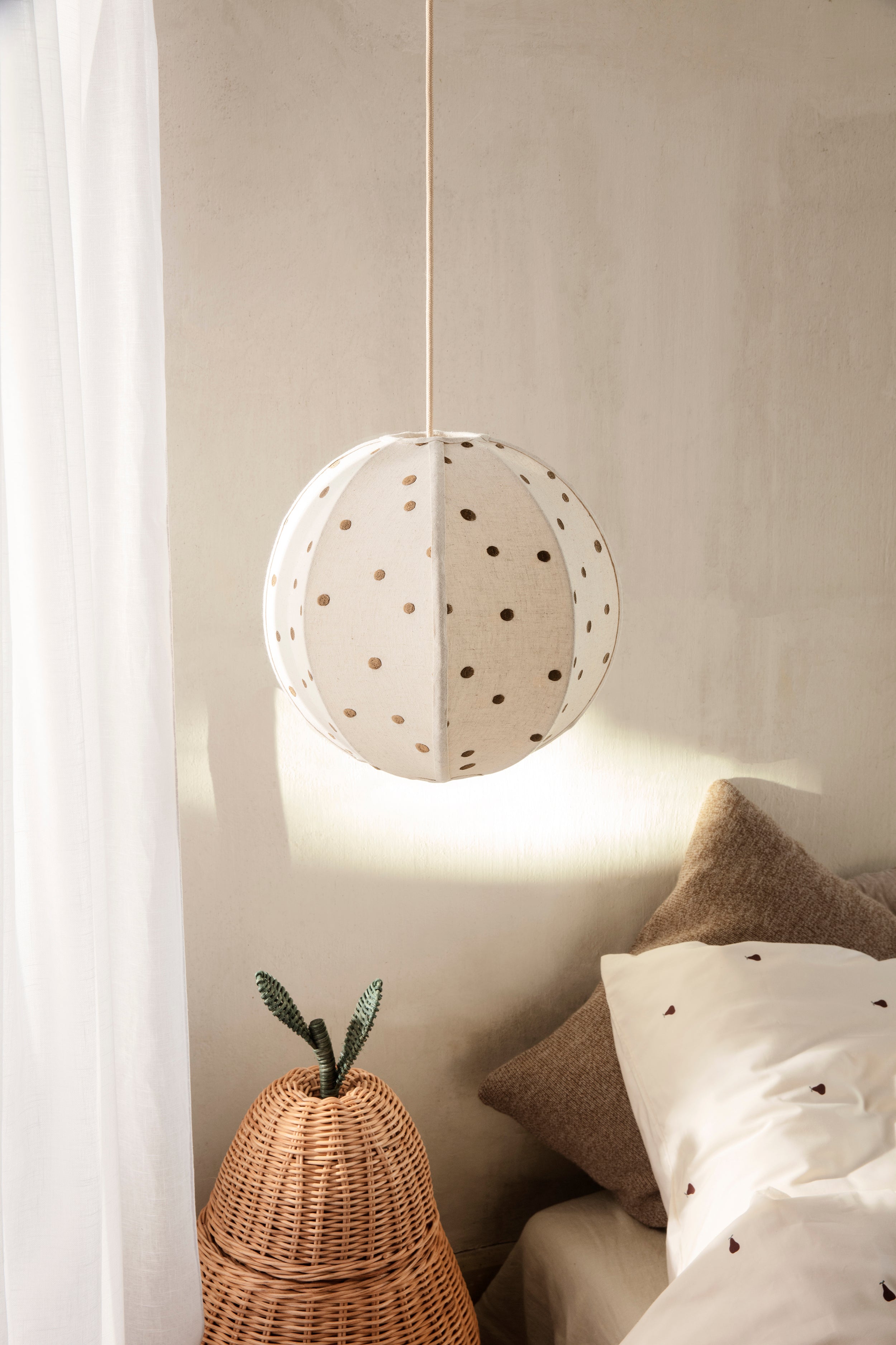 Abażur DOTS TEXTILE jasnobeżowy
