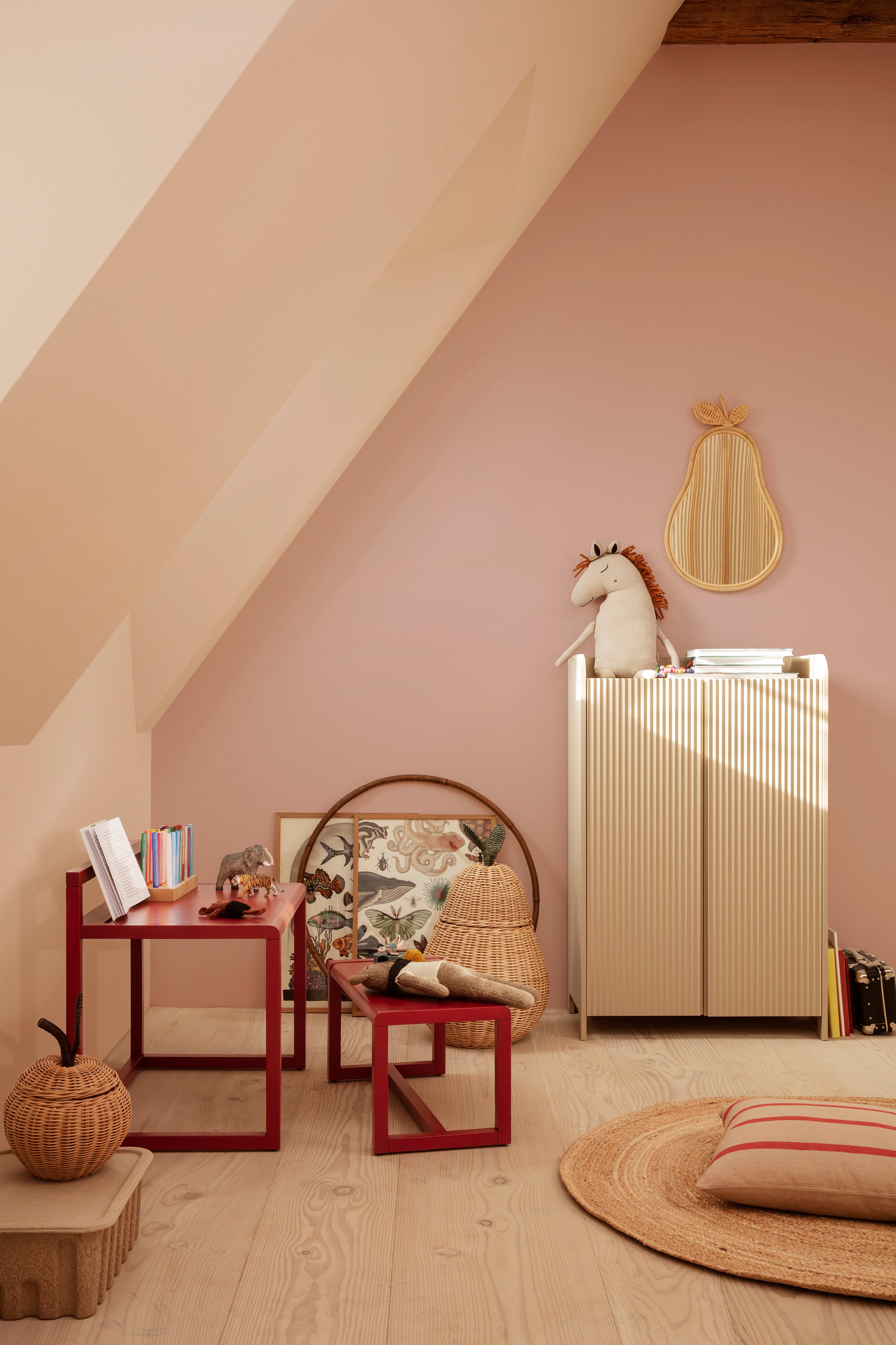 LITTLE ARCHITECT Kinderschreibtisch rot 