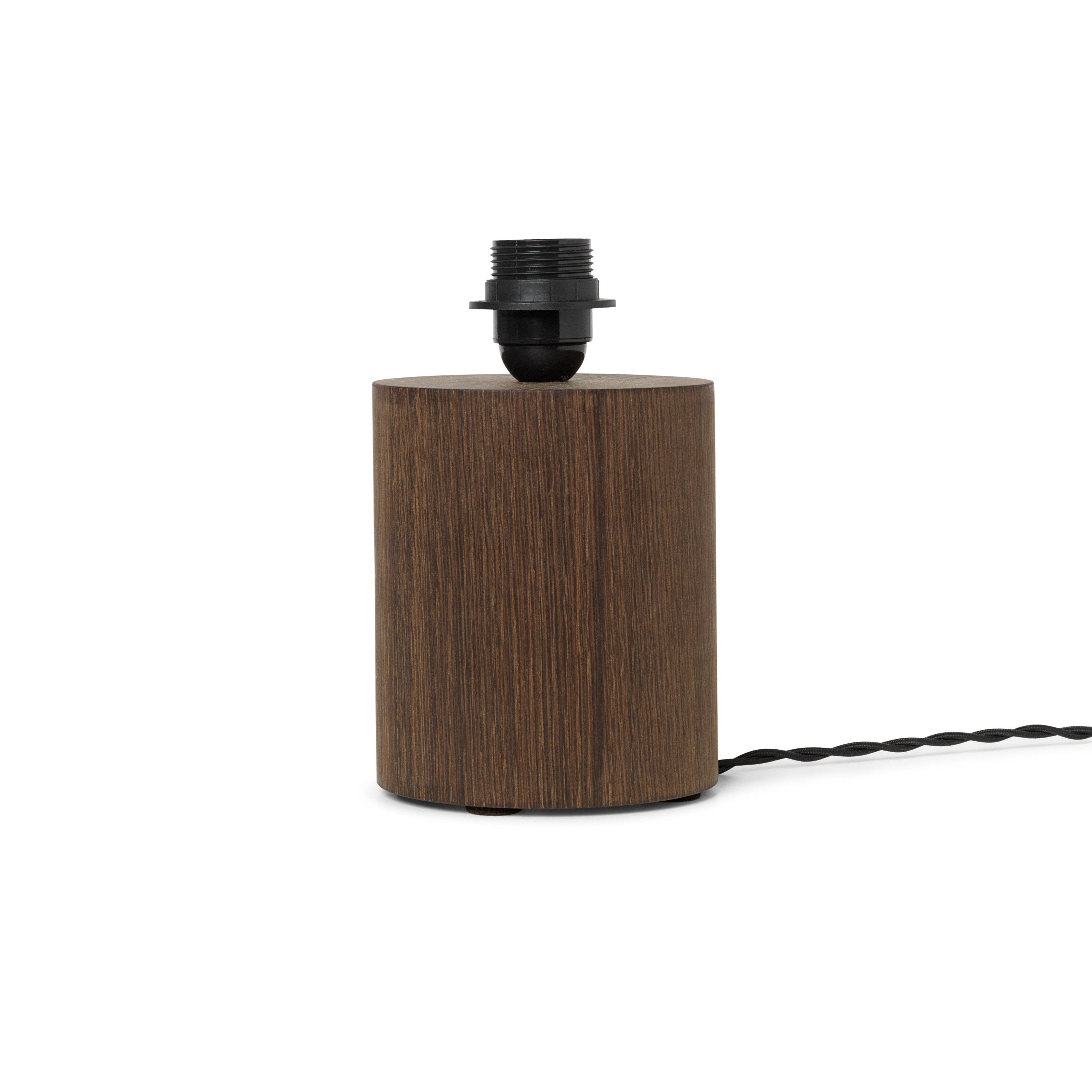 Table lamp base Post oak veneer