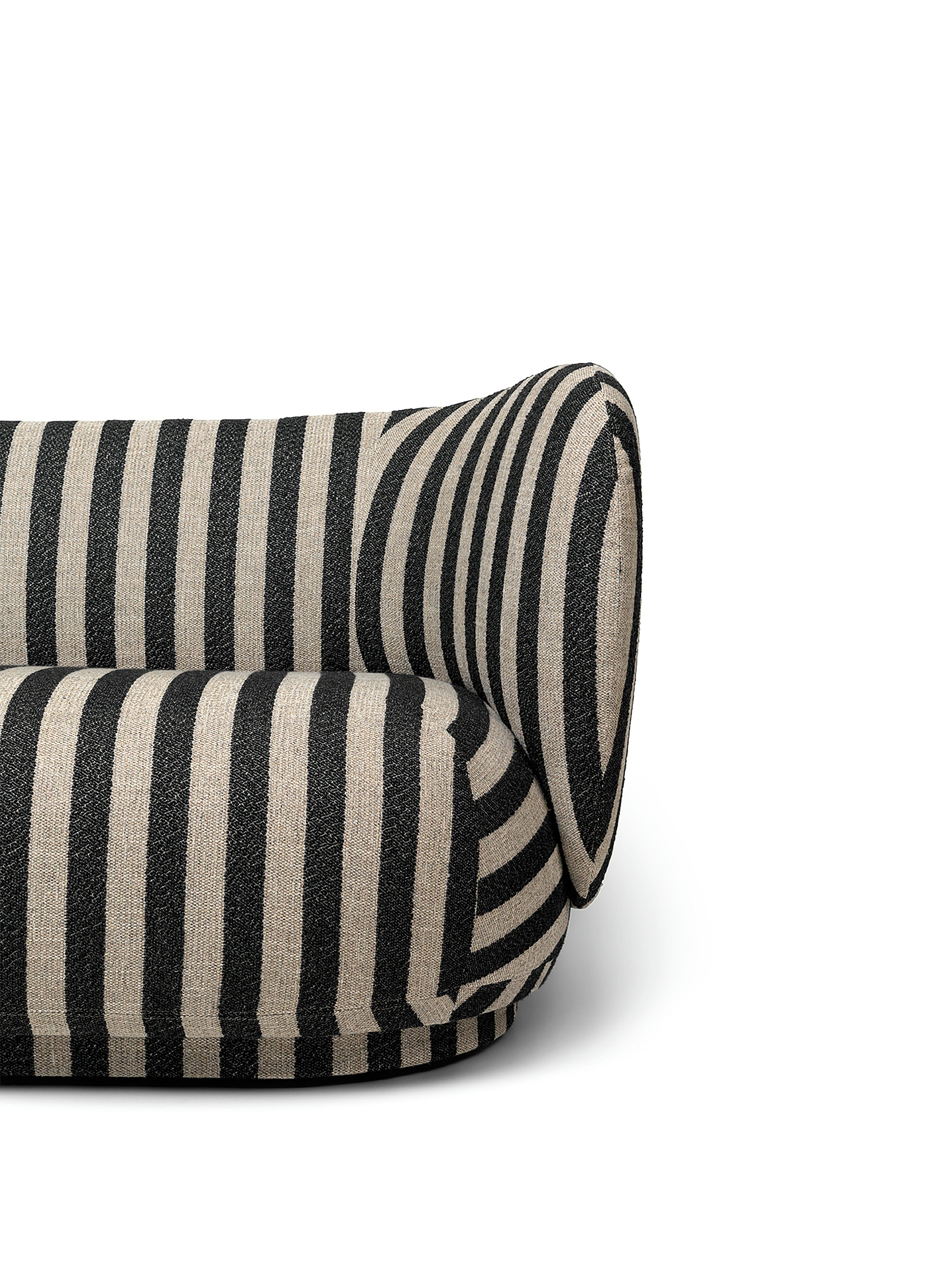 Rico Louisiana black and white sofa