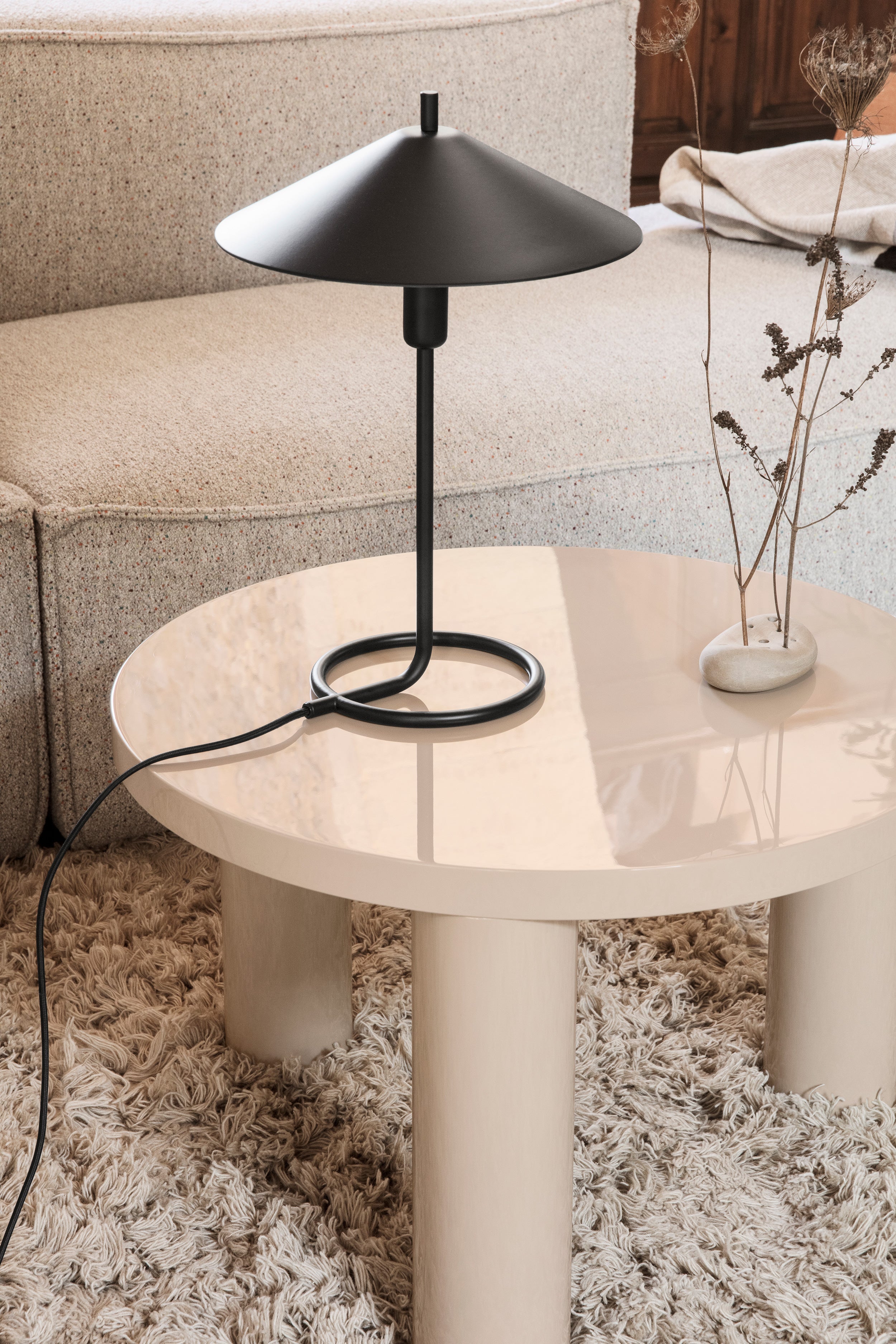 Filo black table lamp