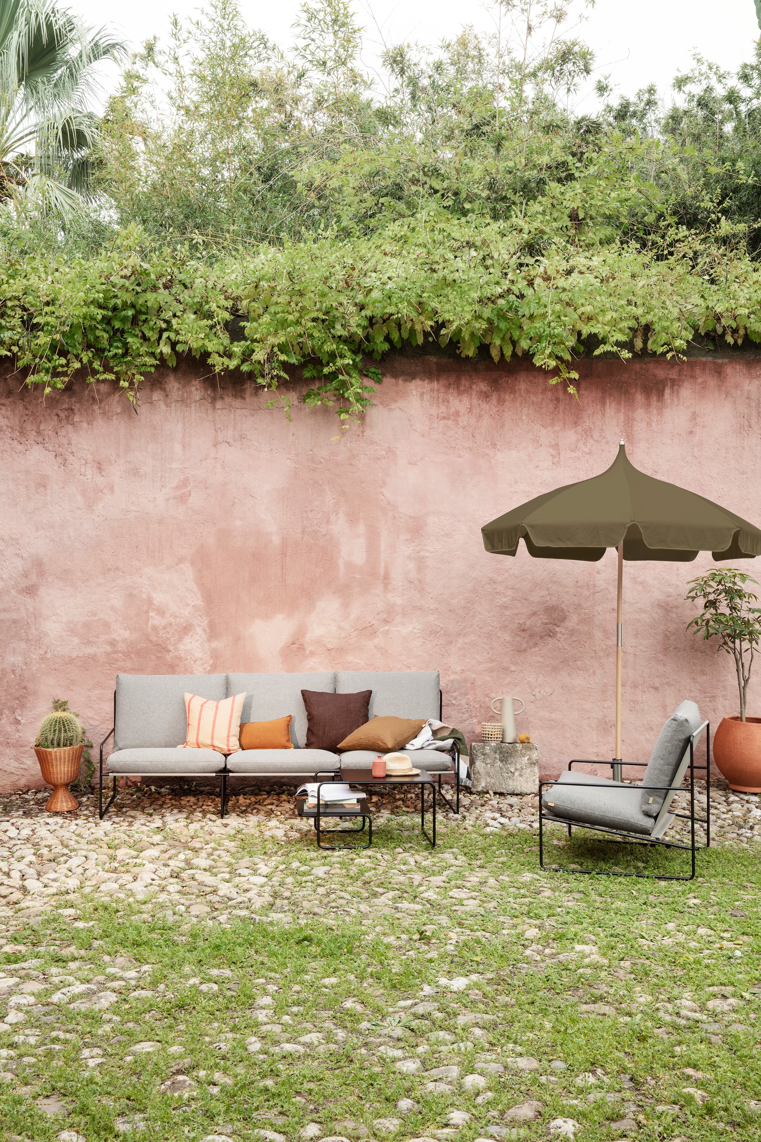 LULL Gartenschirm oliv 