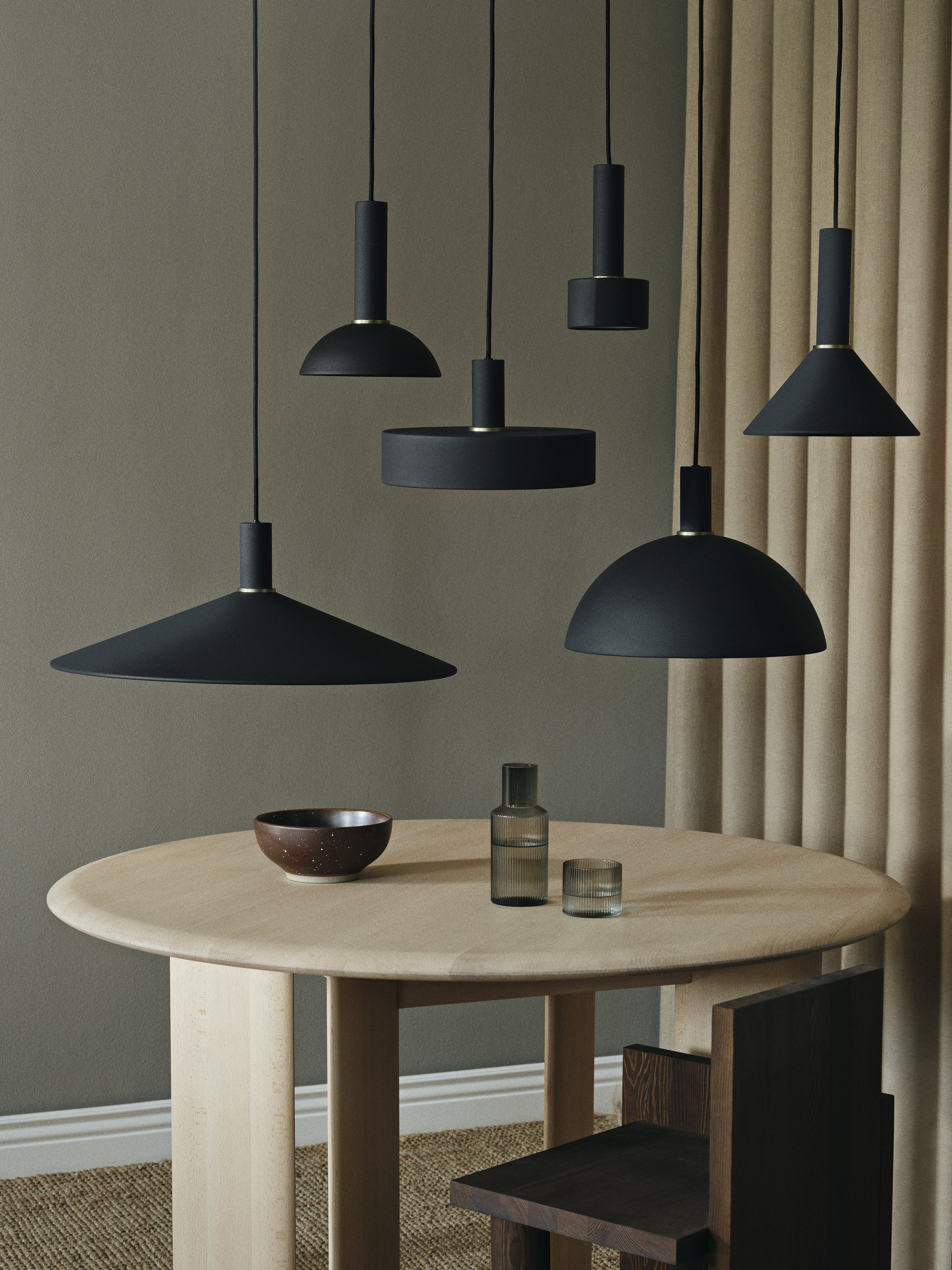 Sammeln Sie Hoop Black Lampenschirm