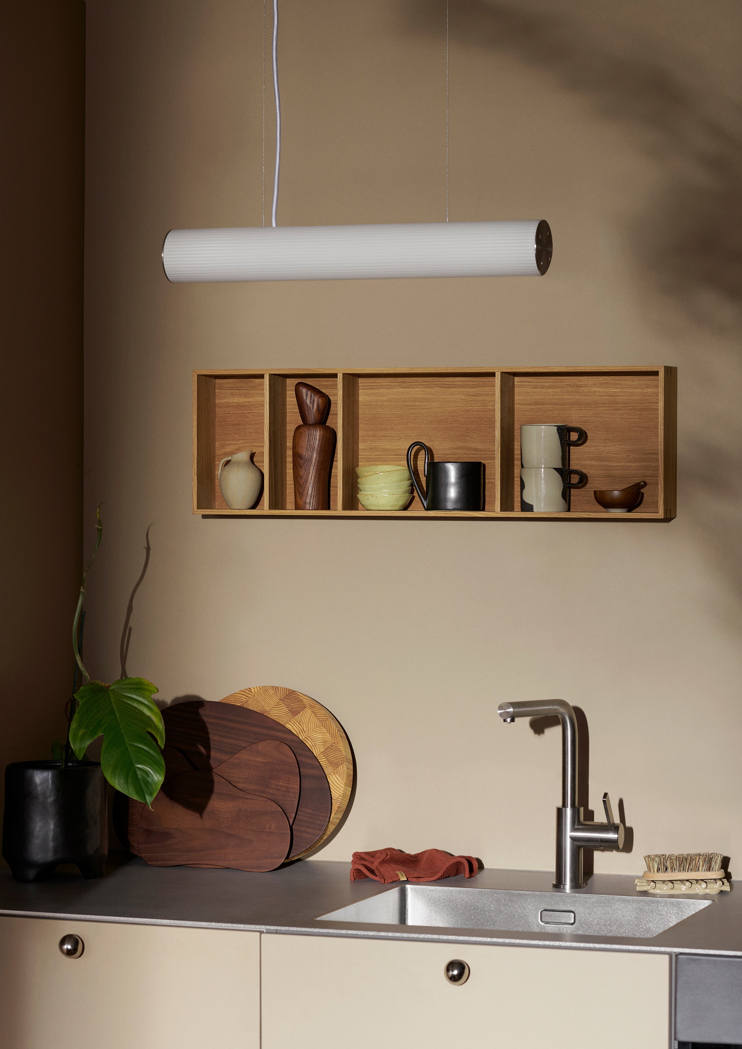 BON oak veneer shelf